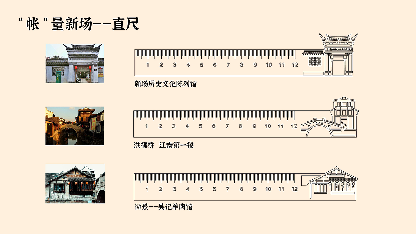 文创，尺子，古镇，