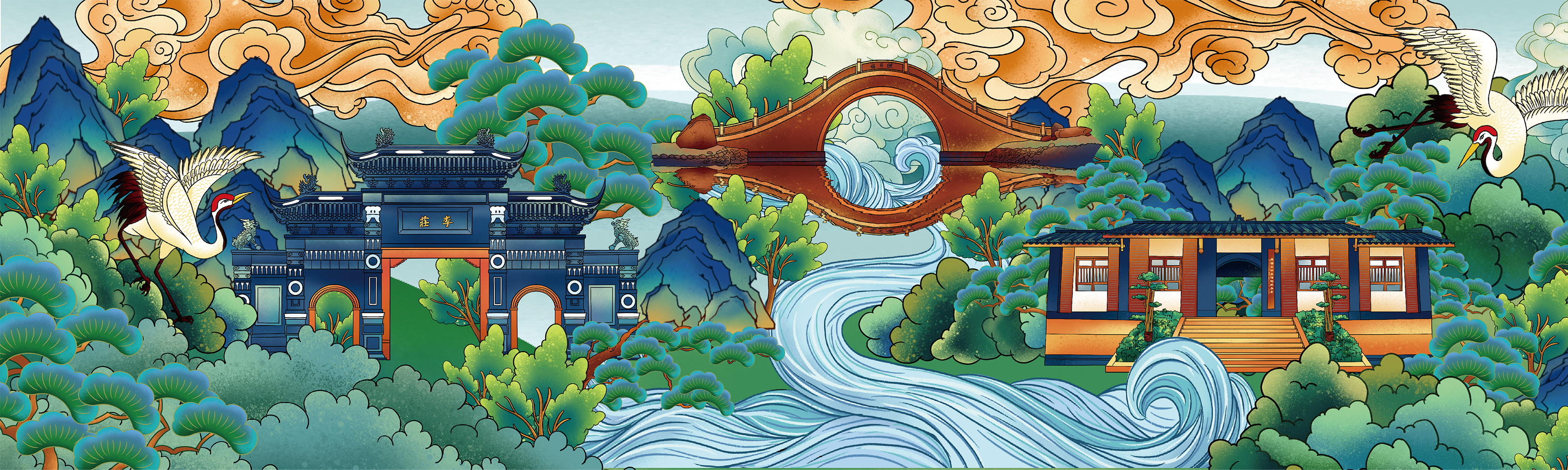 Li Zhuang，Picture scroll，Illustration，