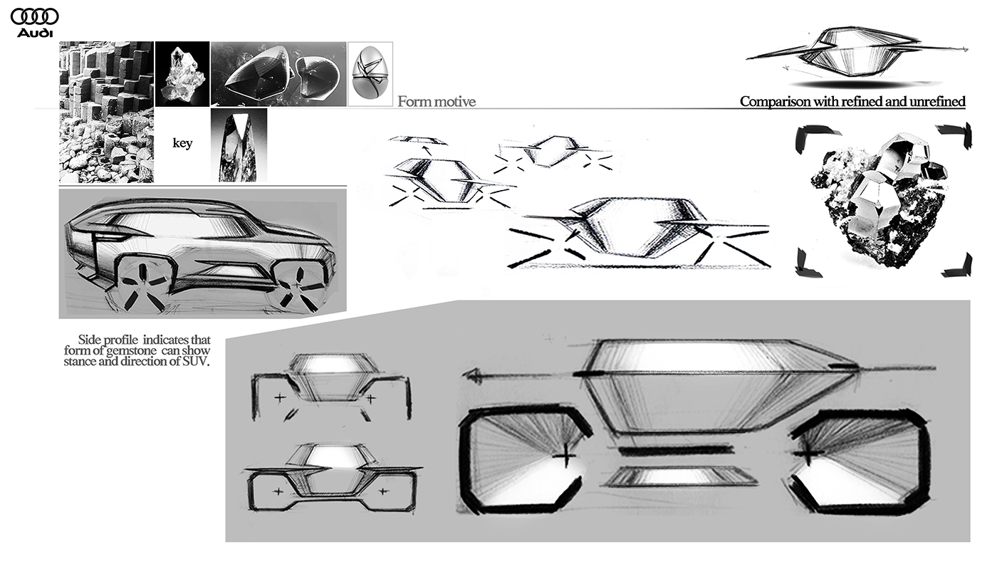 Hand drawn，ps，vehicle，concept，audi，