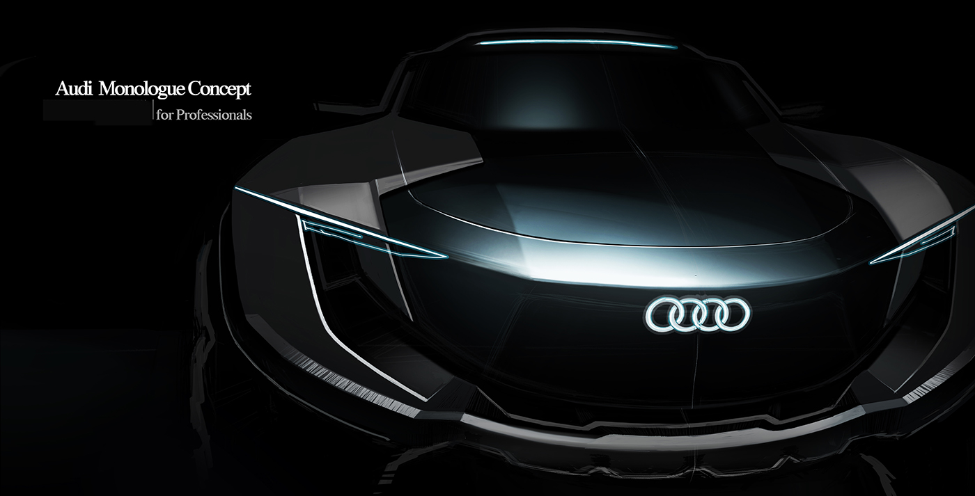Hand drawn，ps，vehicle，concept，audi，
