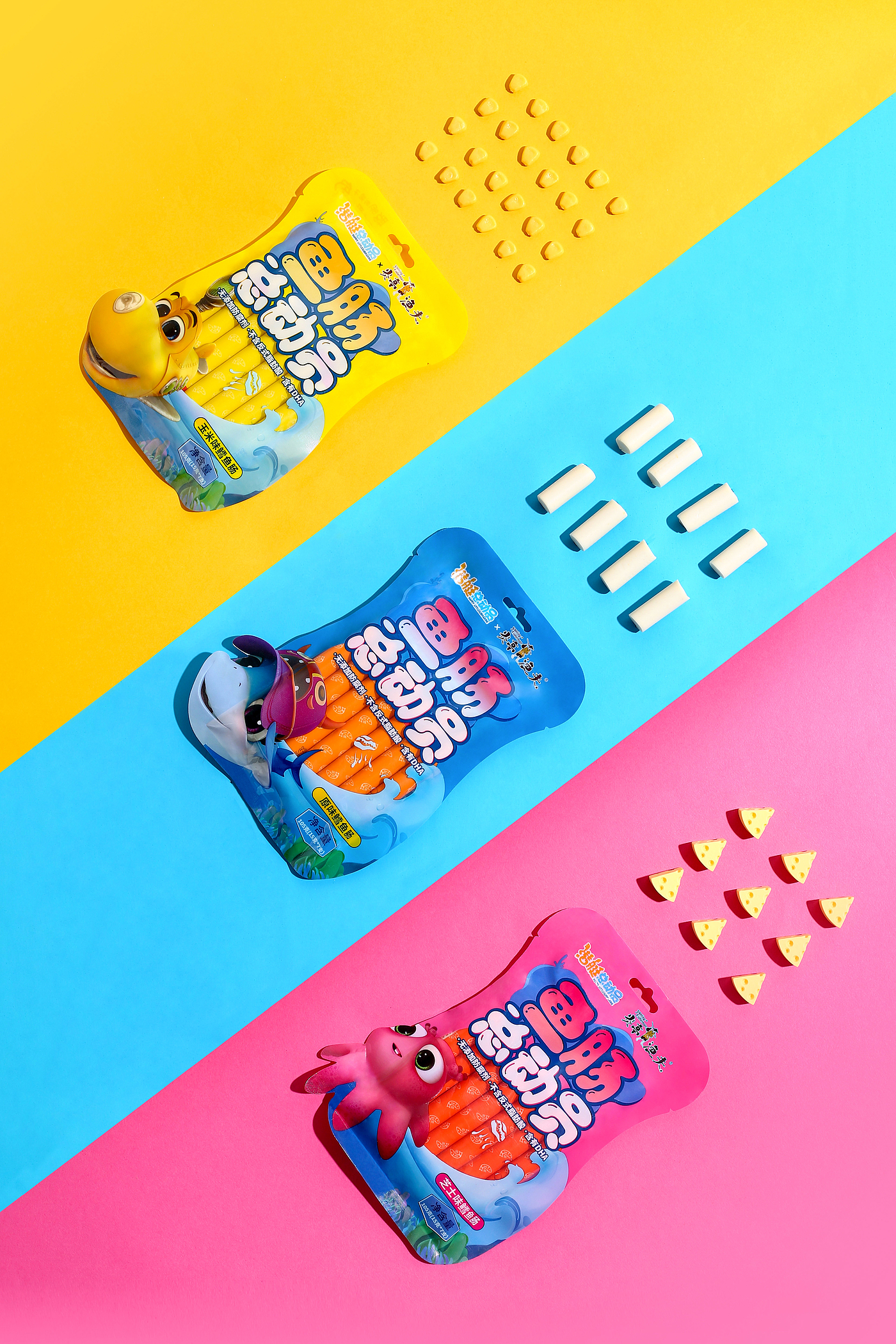 Red design，Brand design，packing design，IP，Product shooting，retail，Seafood，
