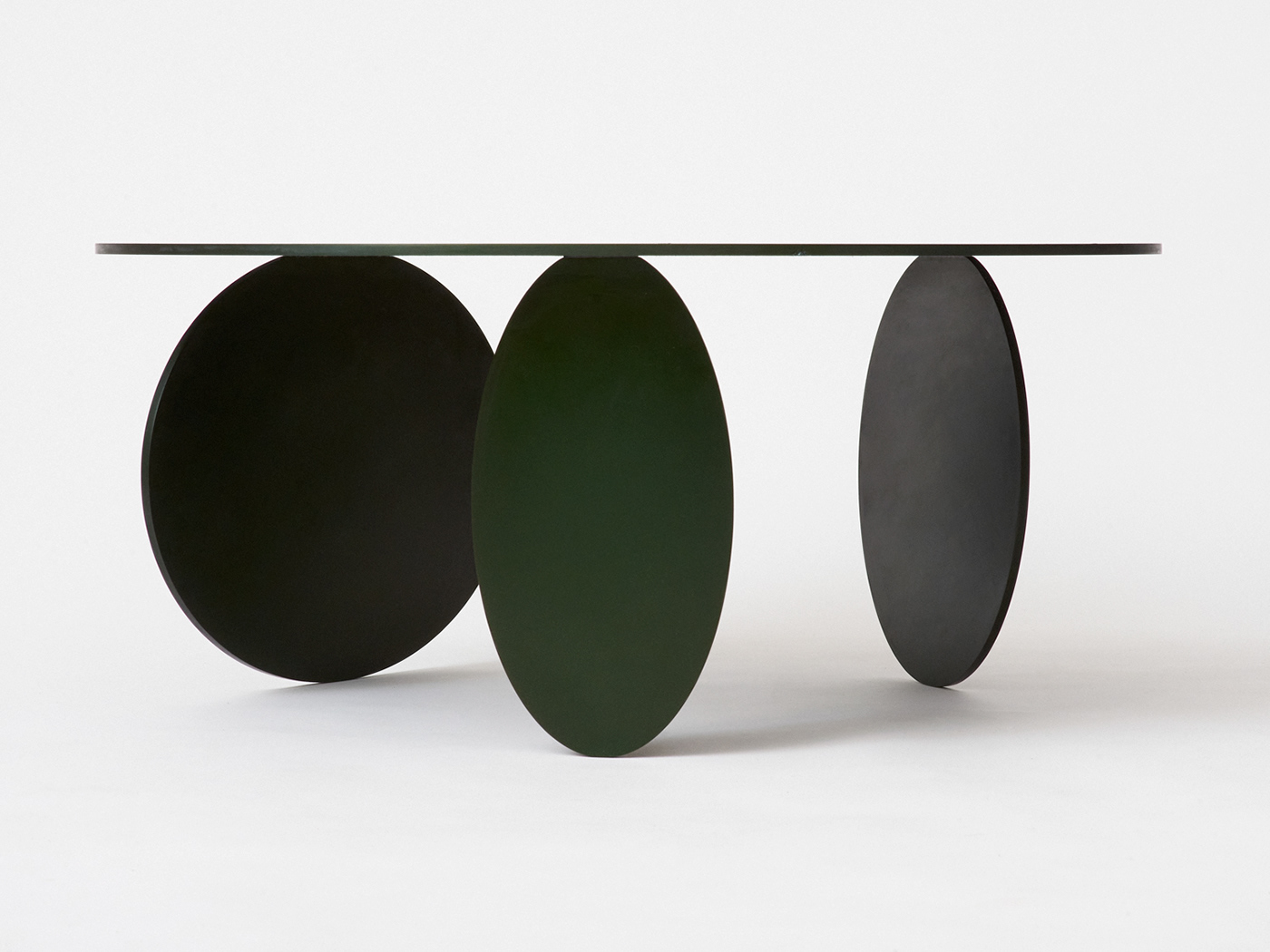 green，Coffee table，Minimalist，Ellipsis，Anodic alumina，geometry，
