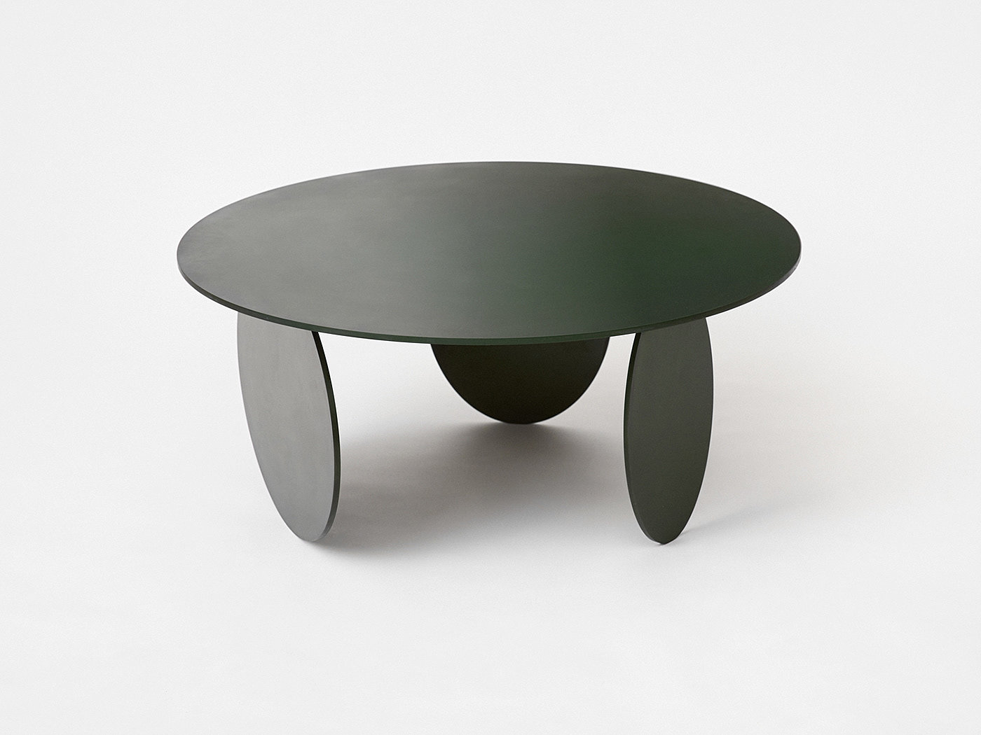 绿色，咖啡桌，极简，Ellipsis，阳极氧化铝，几何，