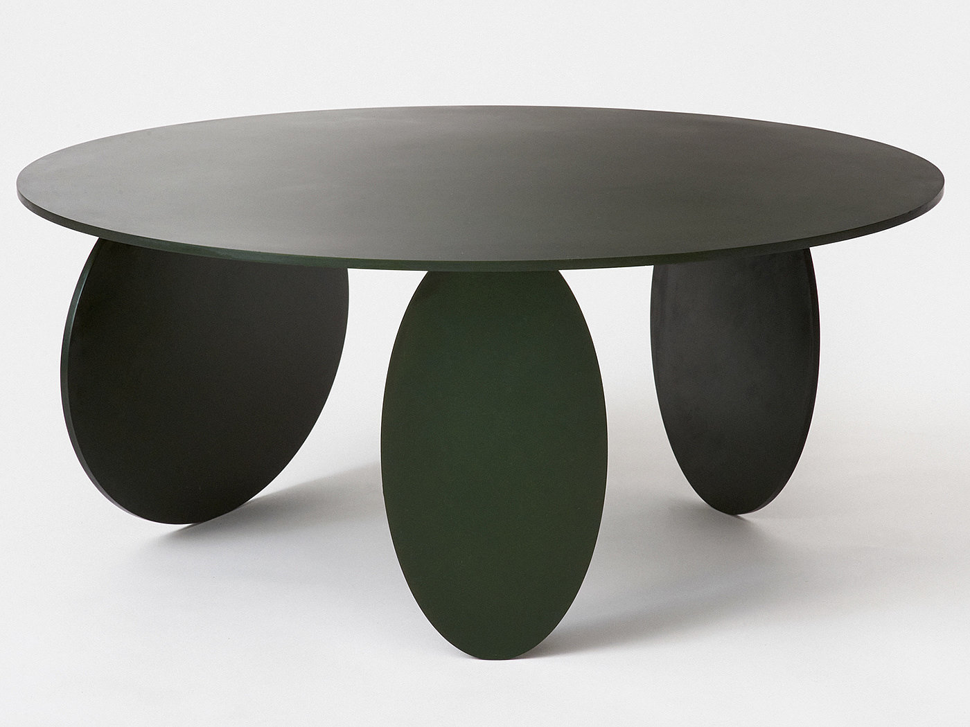 绿色，咖啡桌，极简，Ellipsis，阳极氧化铝，几何，