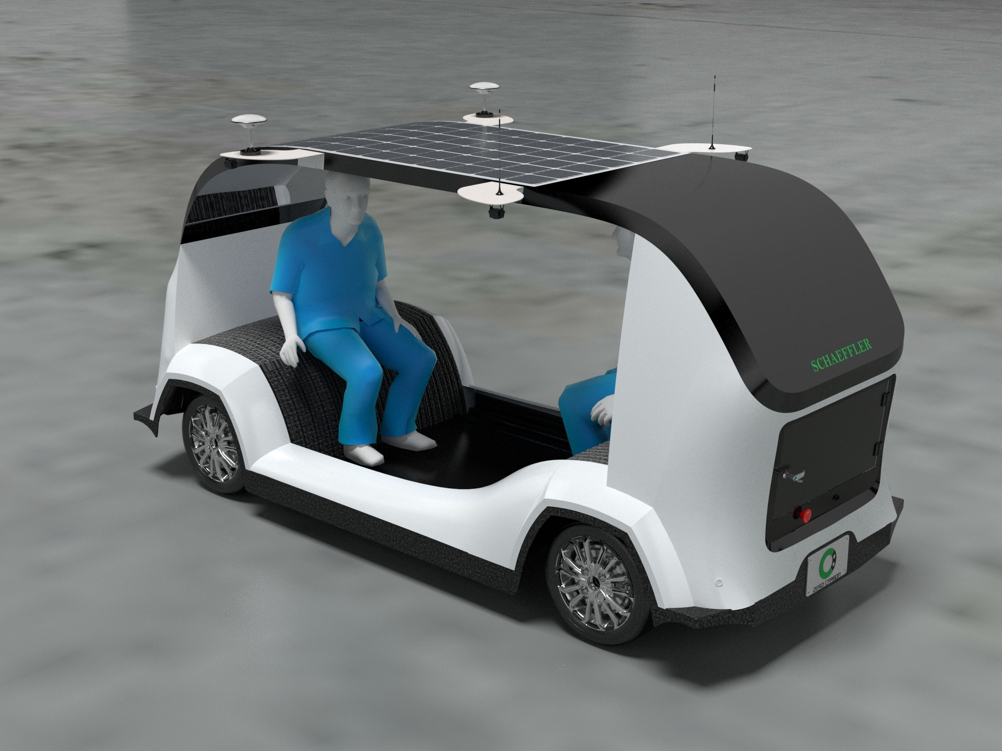 moonbuggy可载人人工智能无人驾驶扫地车设计