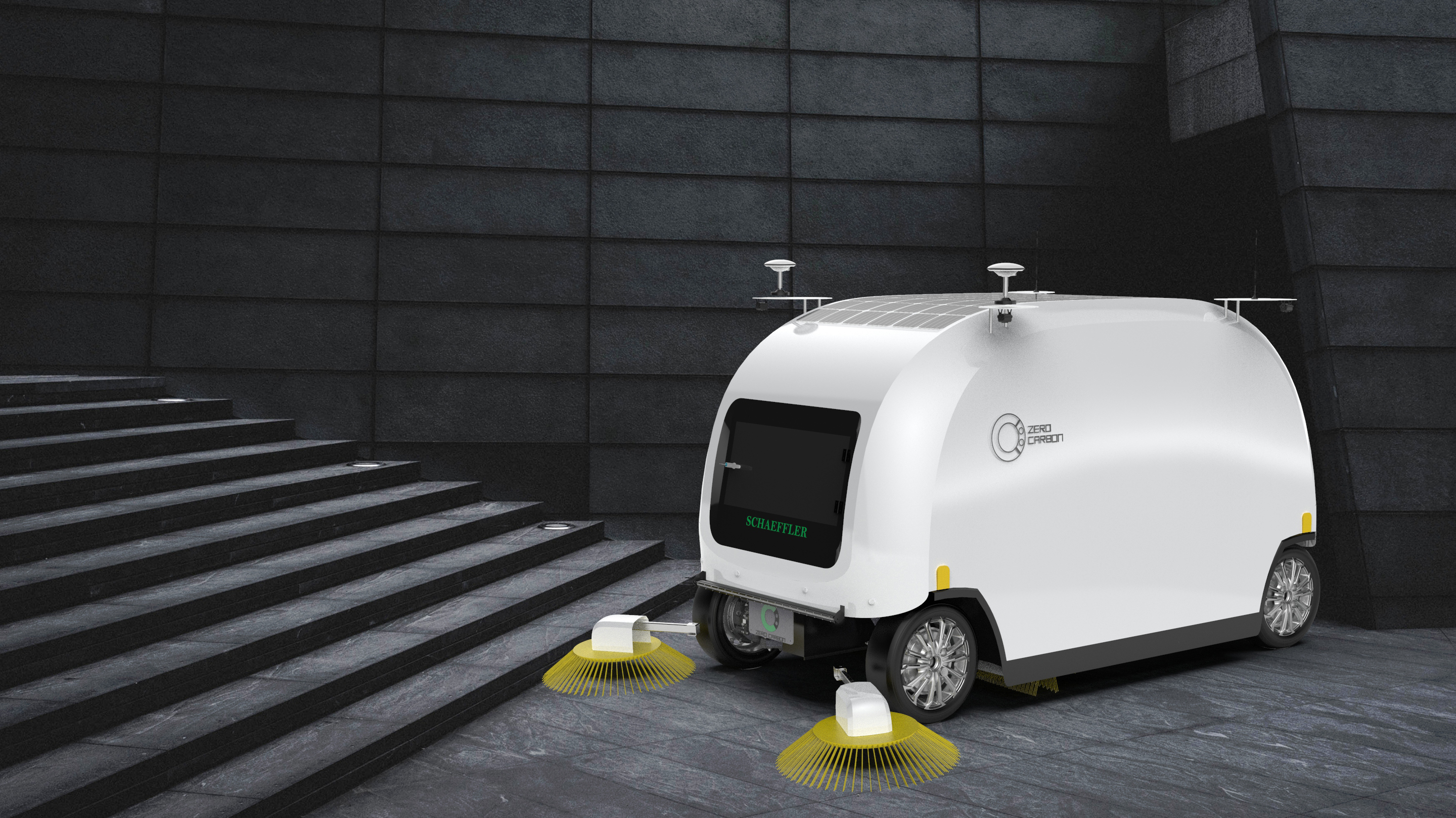 moonbuggy可载人人工智能无人驾驶扫地车设计