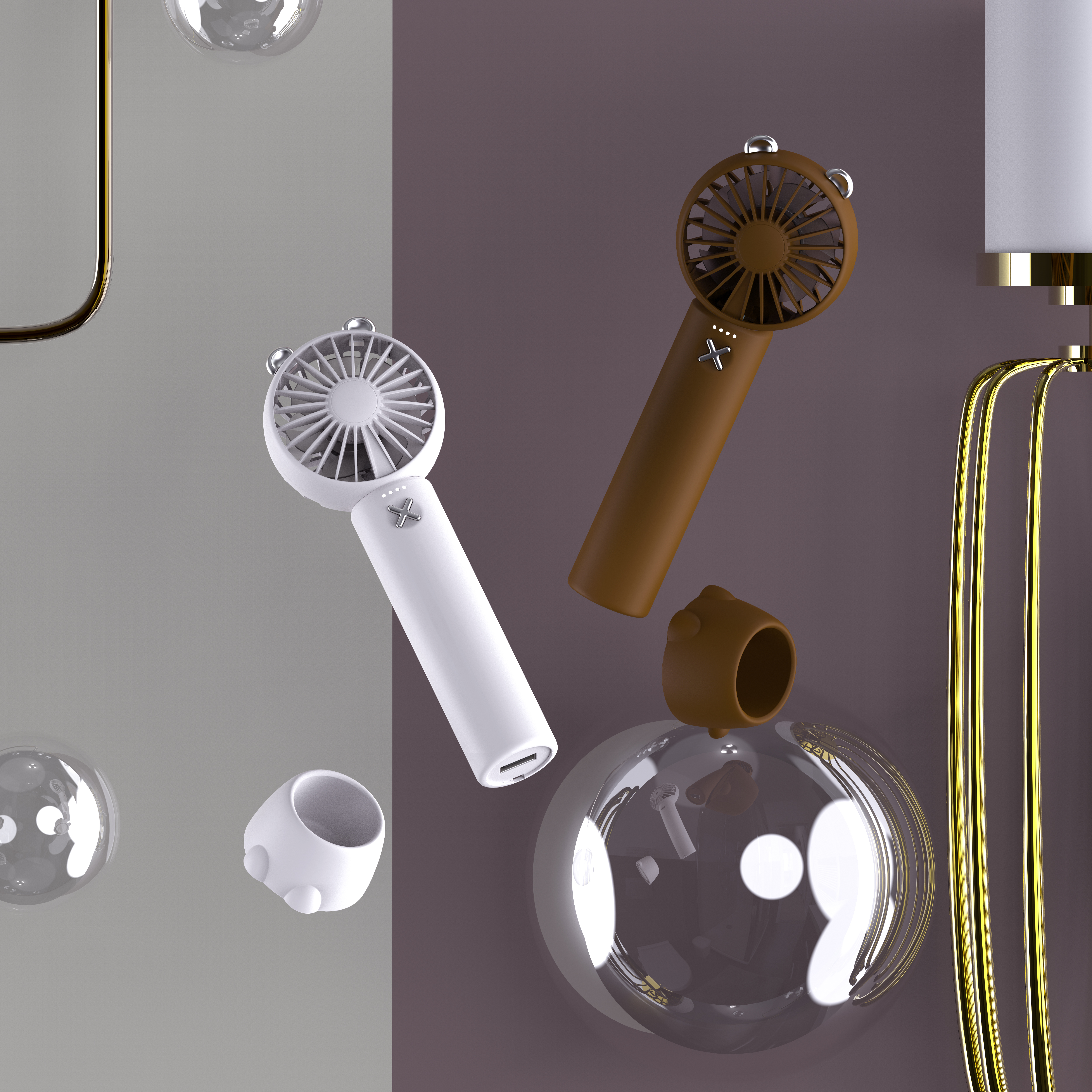 lovely，Shuangye，Handheld fan，