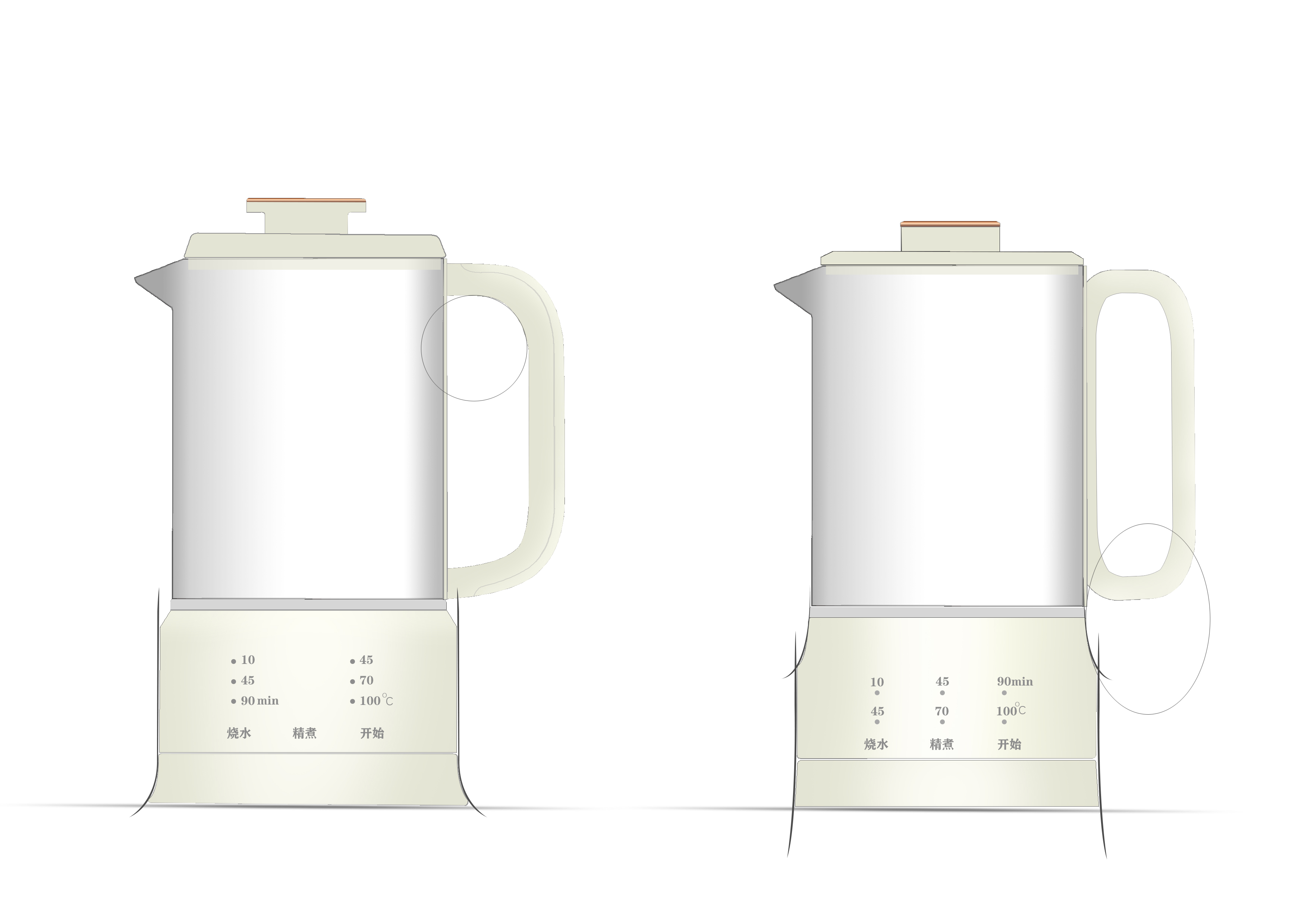 Health pot, glass pot，