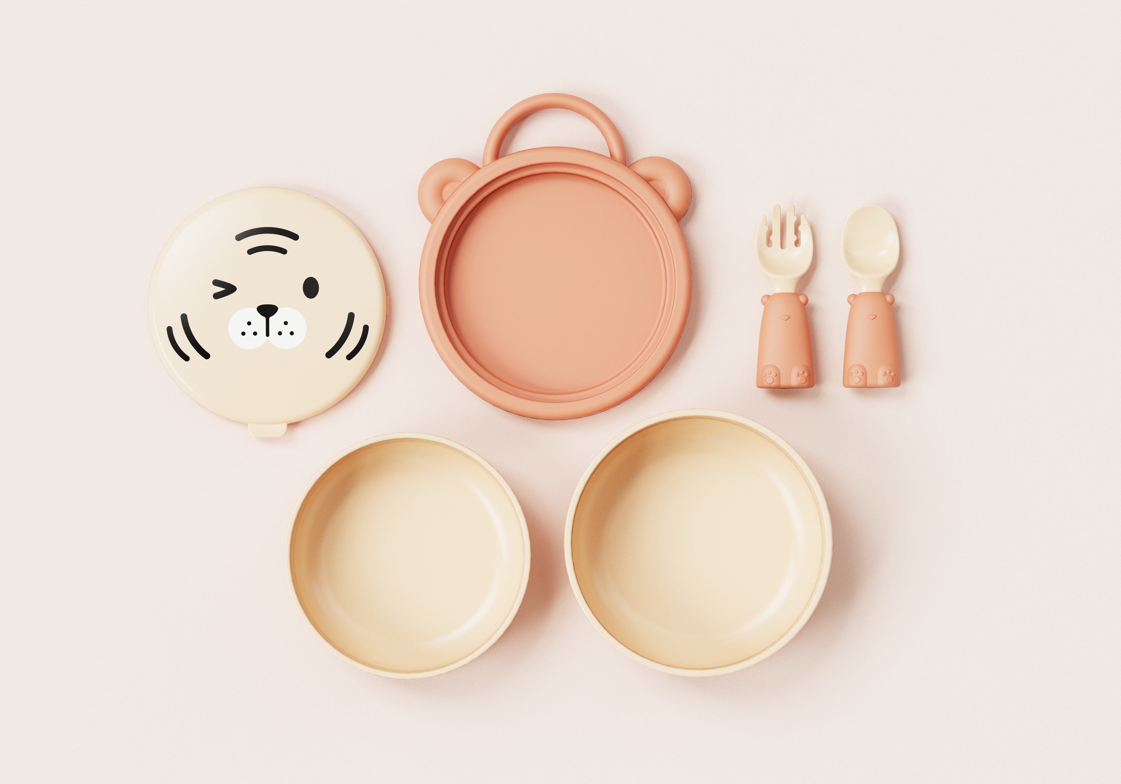 Children's portable lunch box，