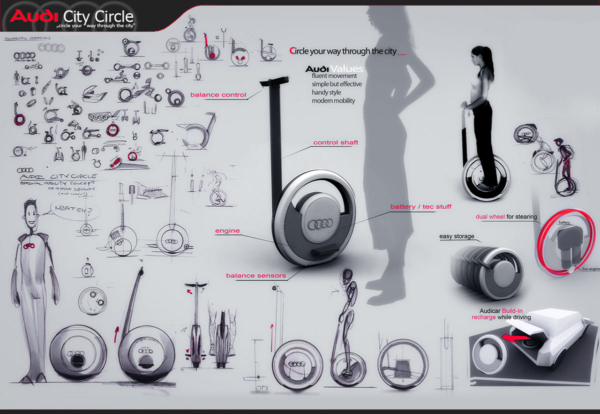 Reprint，traffic，Single，Balance car，audi，