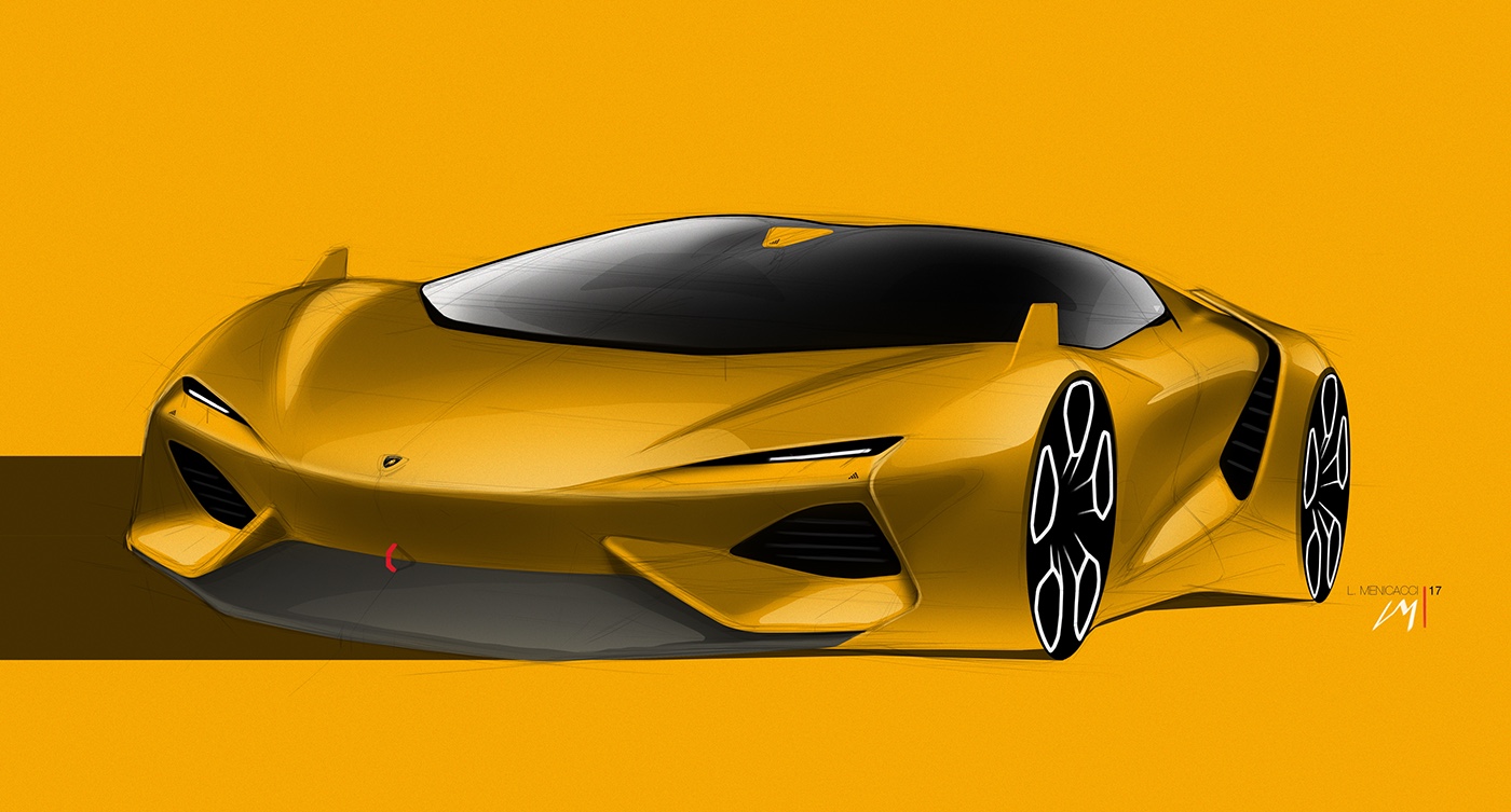 Reprint，automobile，Hand drawn，concept，