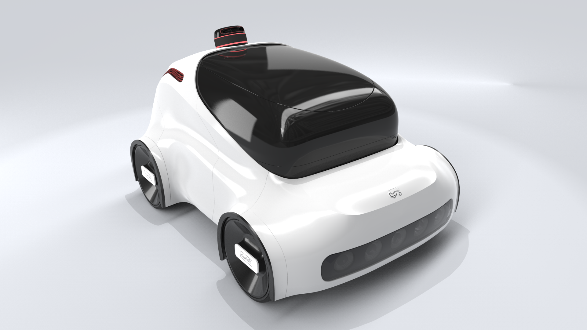 contactless delivery，Unmanned vehicle，Sense of science and technology，