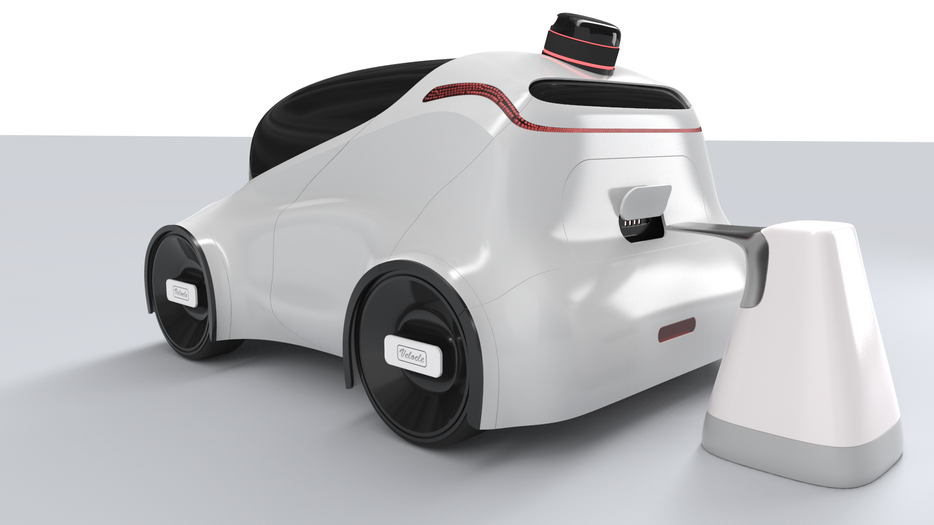 contactless delivery，Unmanned vehicle，Sense of science and technology，