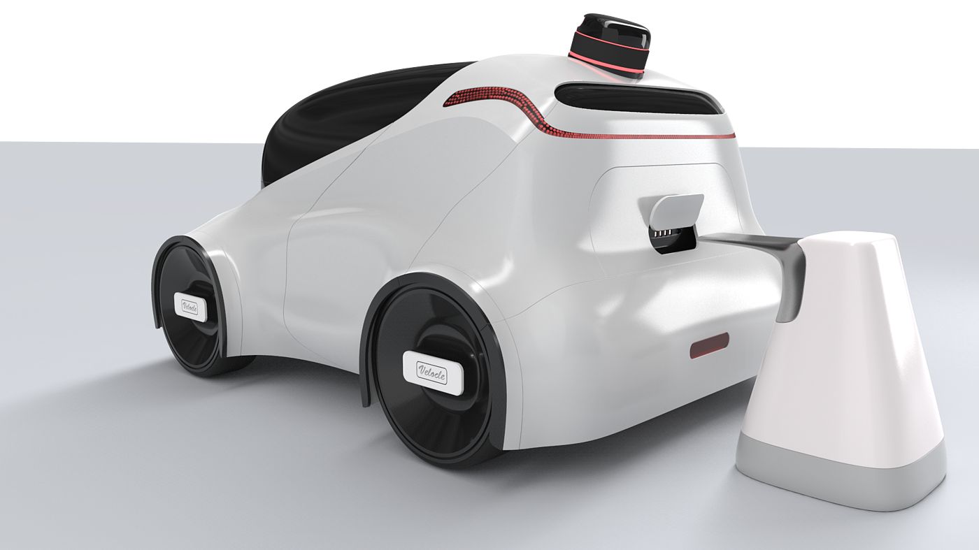 contactless delivery，Unmanned vehicle，Sense of science and technology，