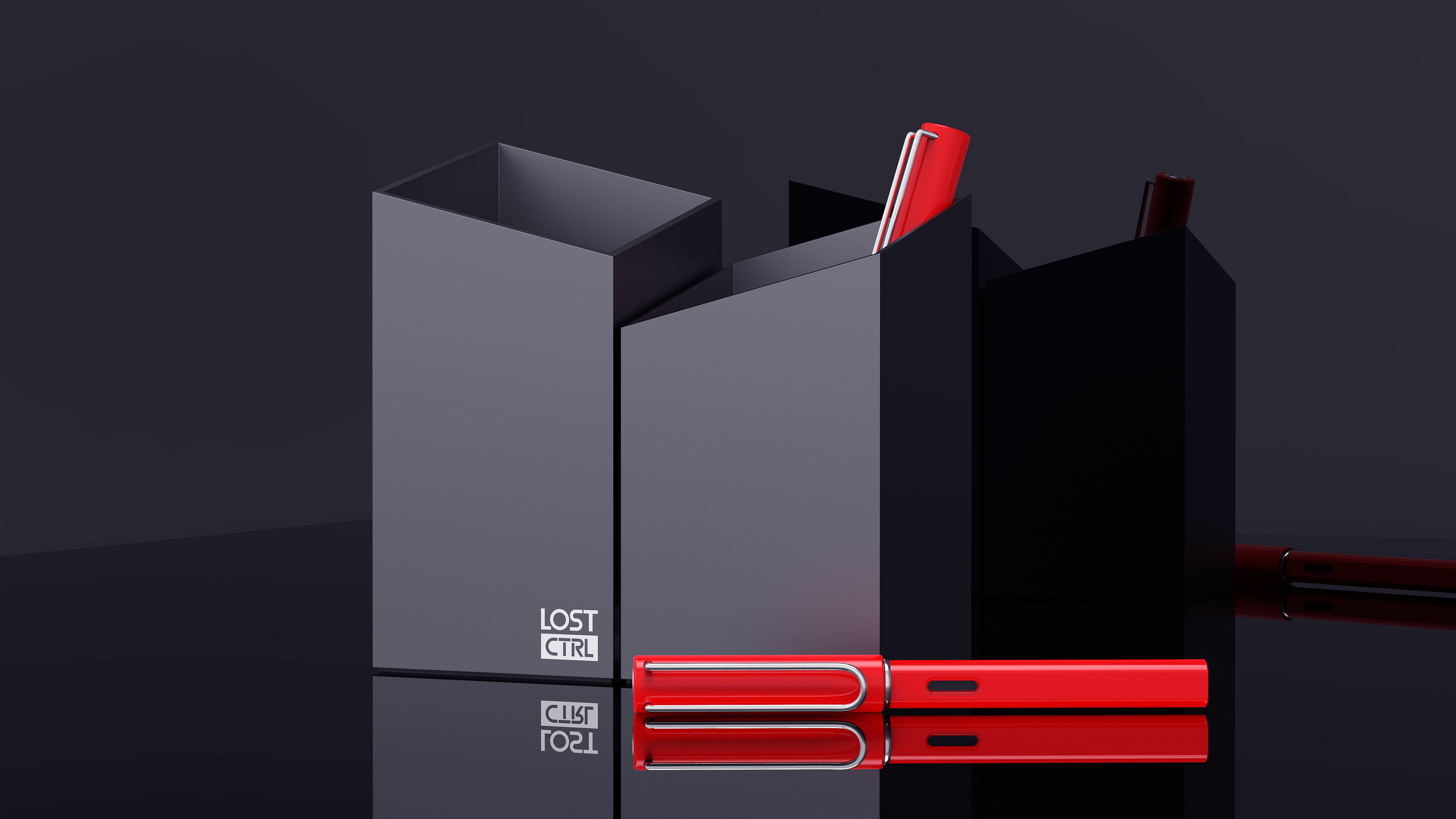 LOST CTRL，Aluminum alloy pen holder，