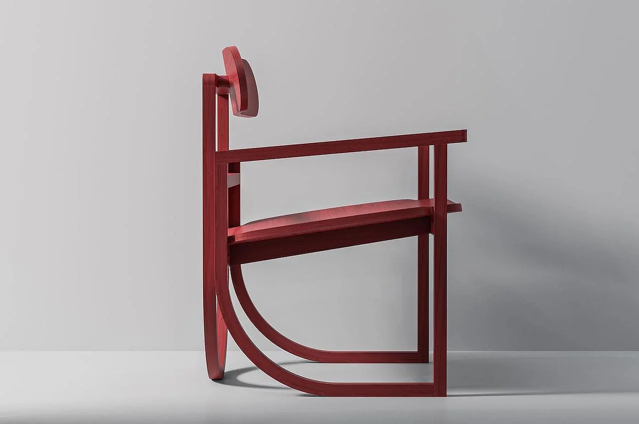 chair，Arched chair，Design，industrial design，Home Furnishing，