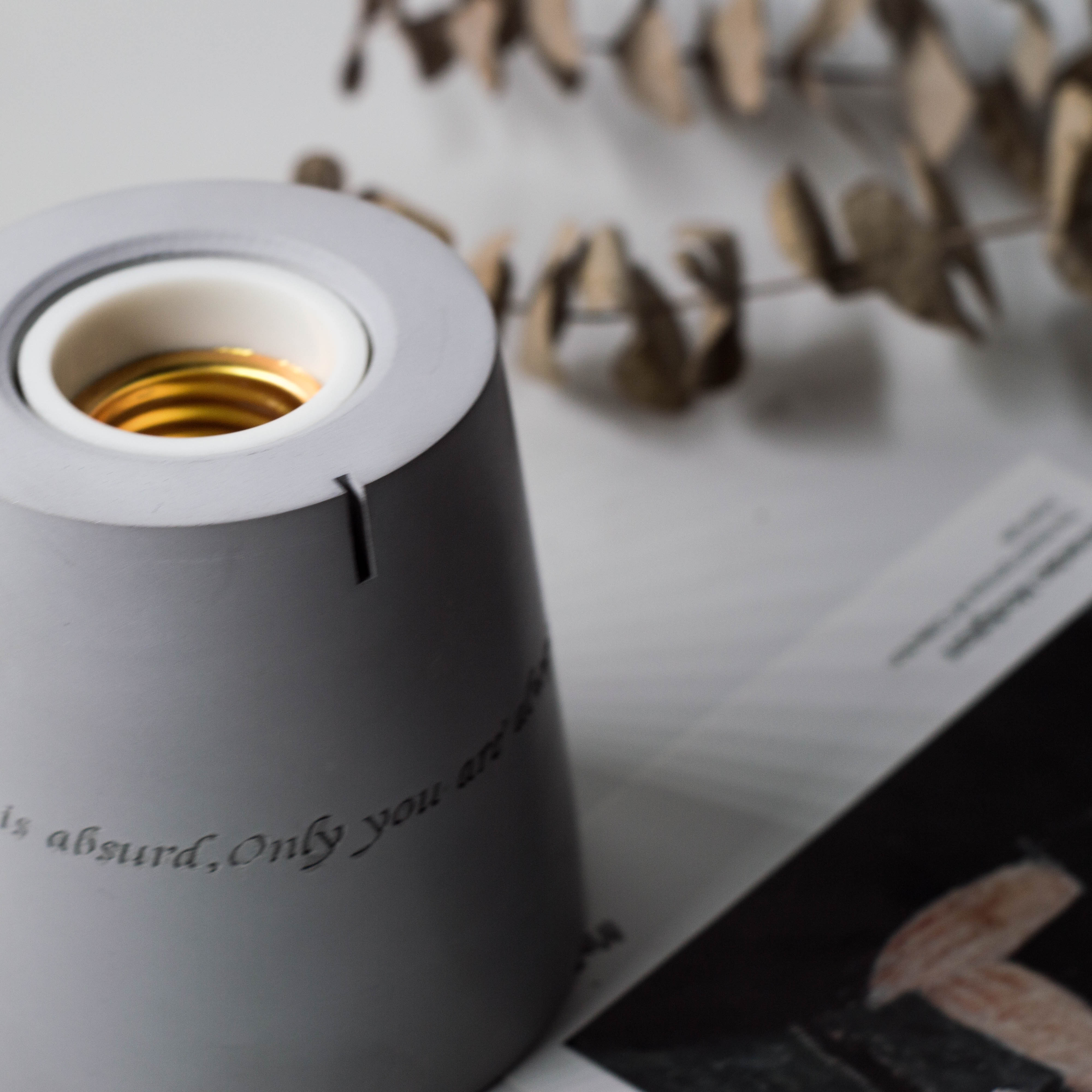 cement，concrete，Desk lamp，original，gift，