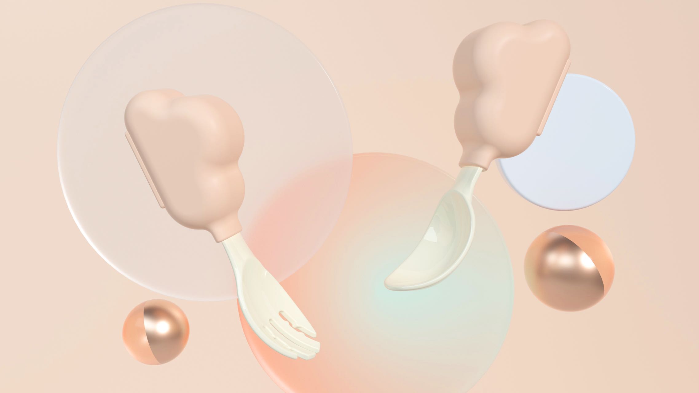 bowl，children，Mother and baby，Lunch box，baby，cloud，Fork spoon，