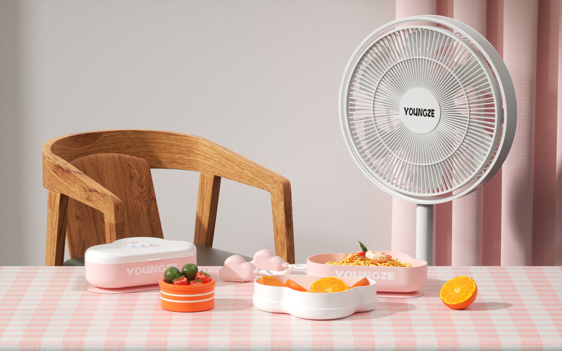 bowl，cloud，children，Mother and baby，Spoon，