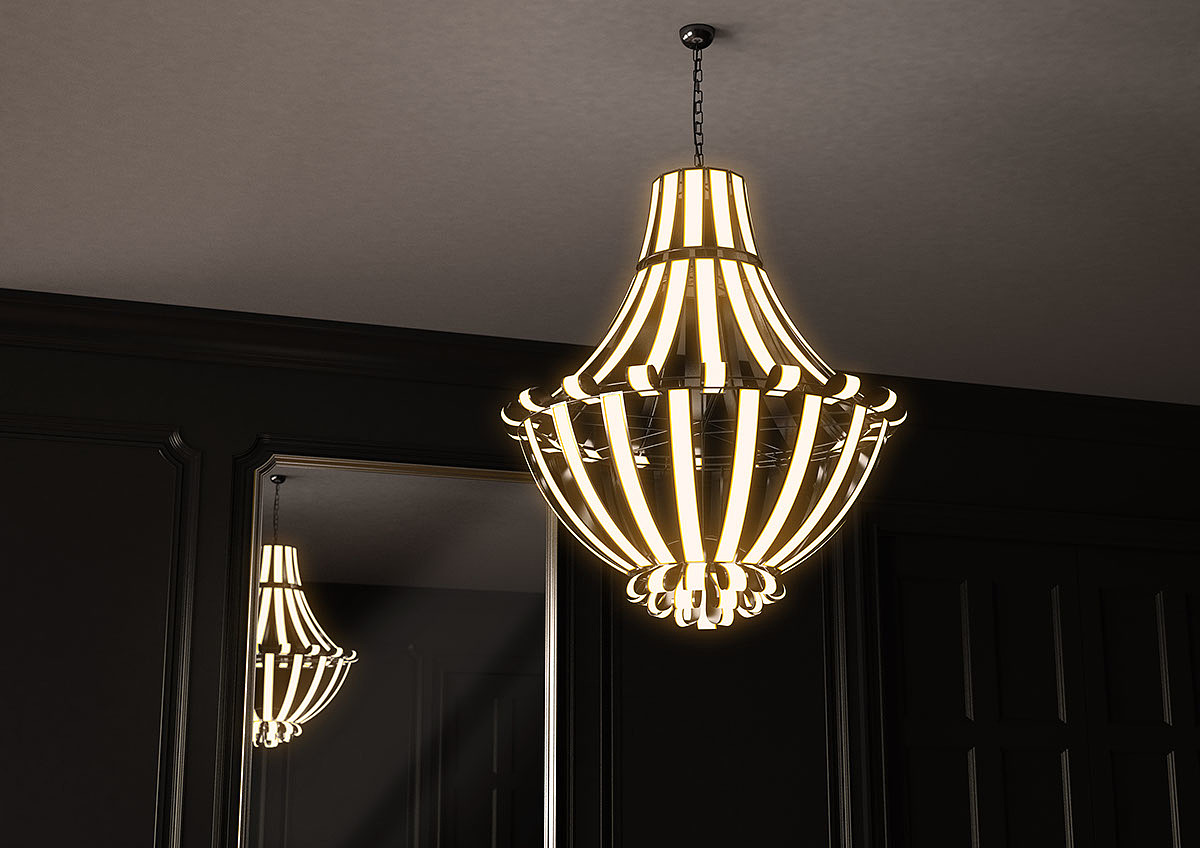 Versailles，lithe，flexible，Flexible OLED panel，Chandelier，