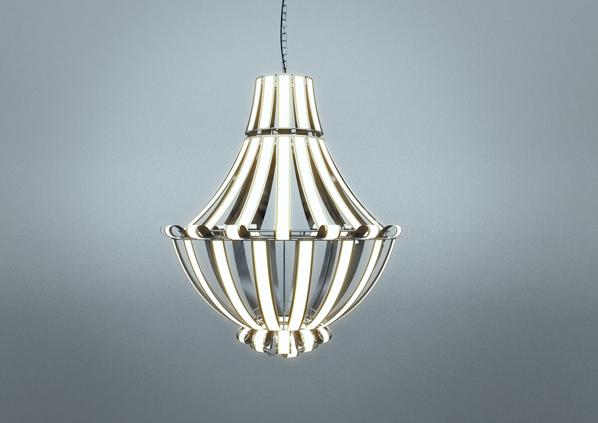 Versailles，lithe，flexible，Flexible OLED panel，Chandelier，