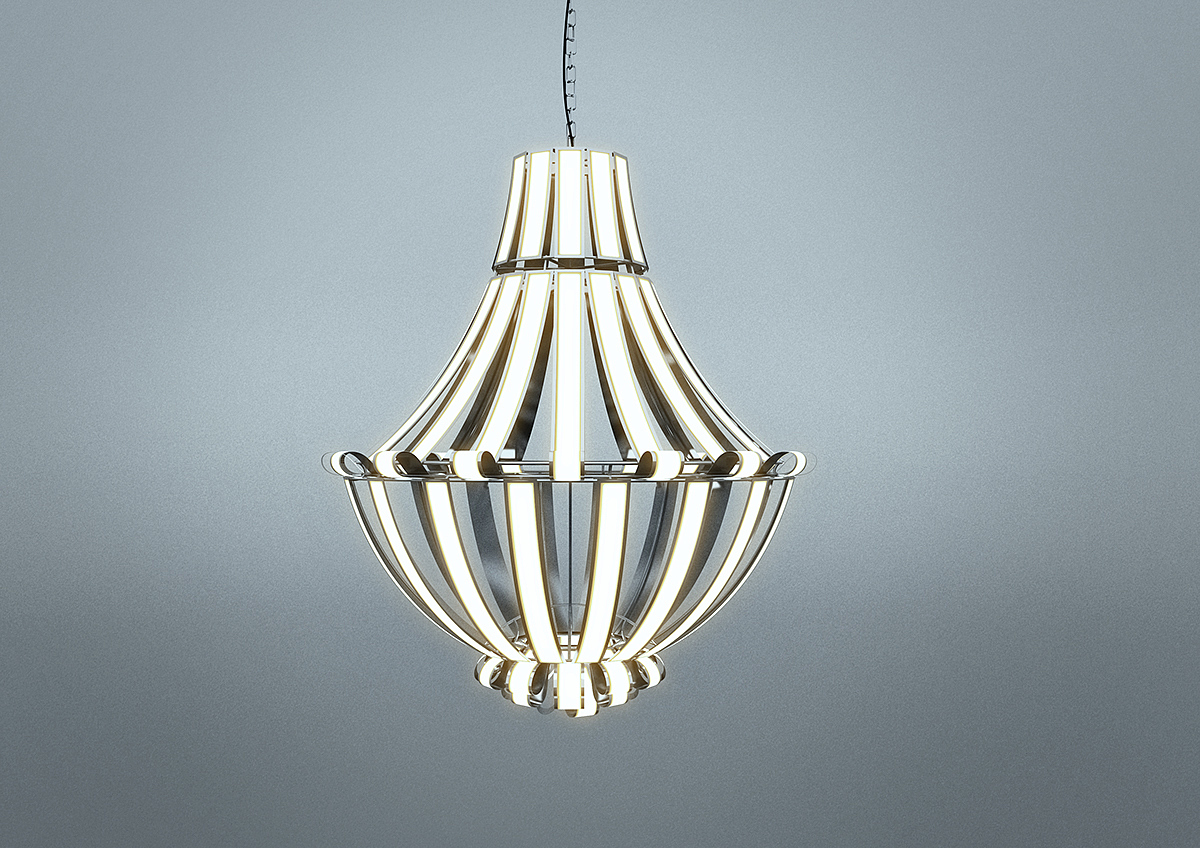 Versailles，lithe，flexible，Flexible OLED panel，Chandelier，