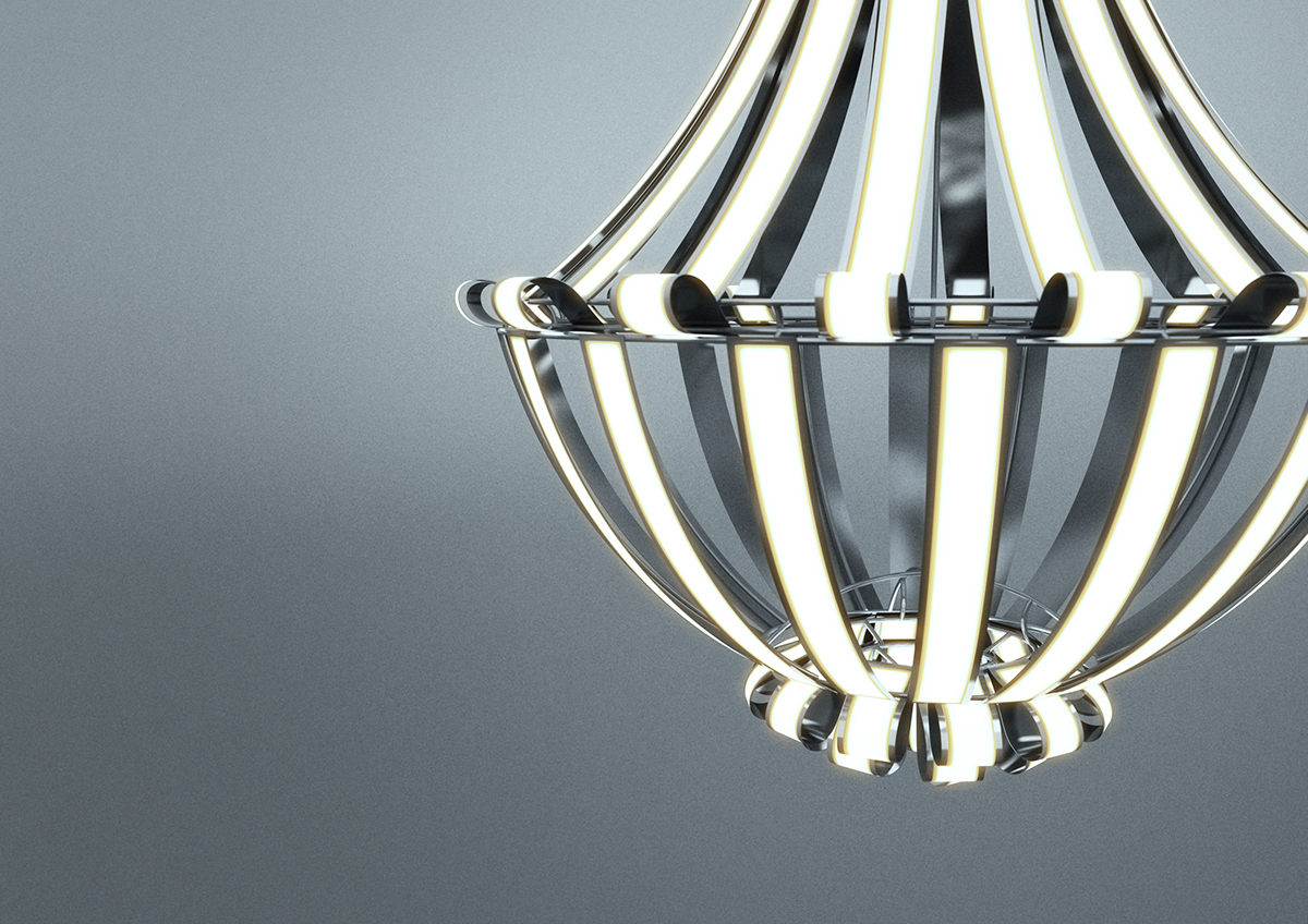 Versailles，lithe，flexible，Flexible OLED panel，Chandelier，