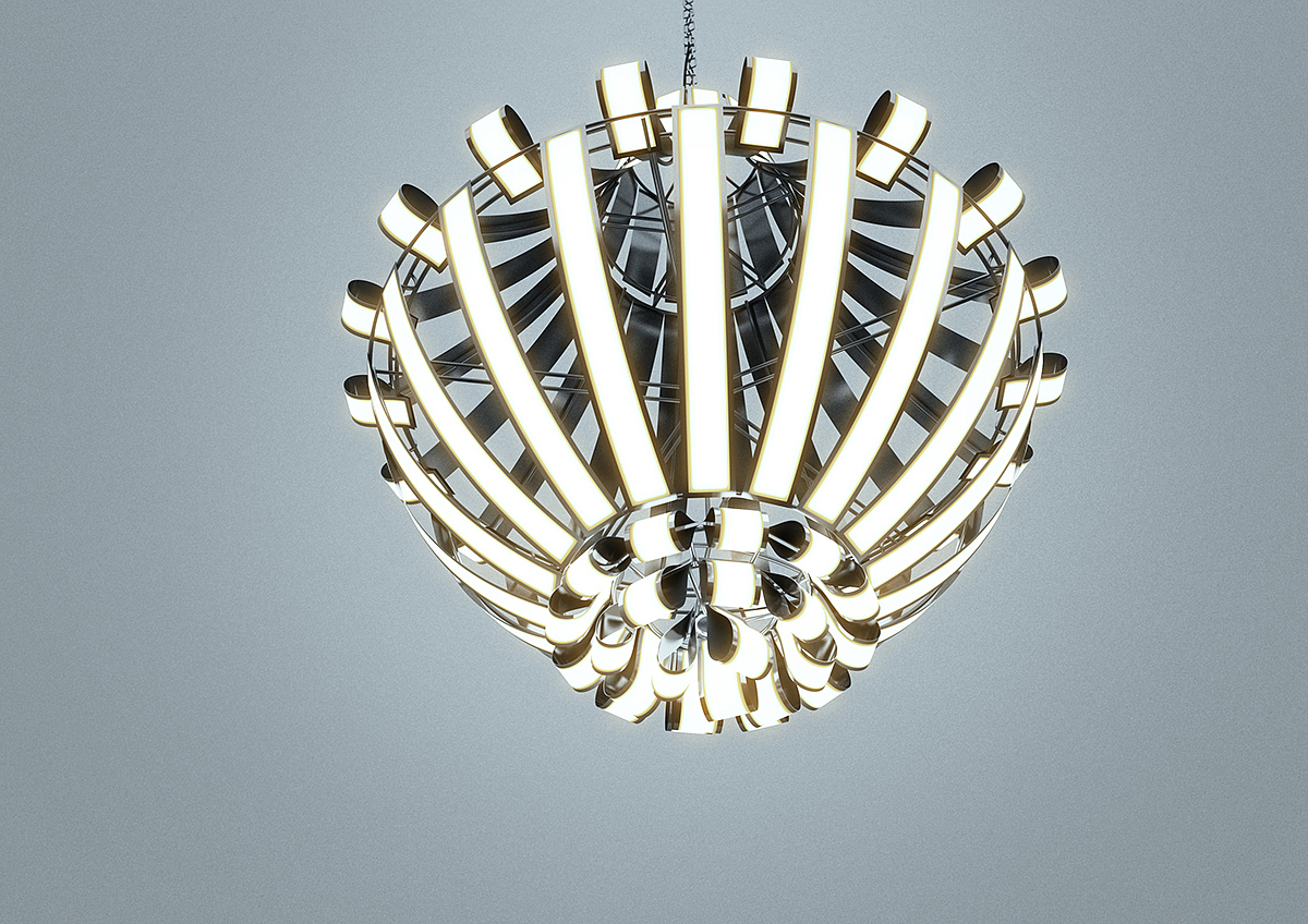 Versailles，lithe，flexible，Flexible OLED panel，Chandelier，