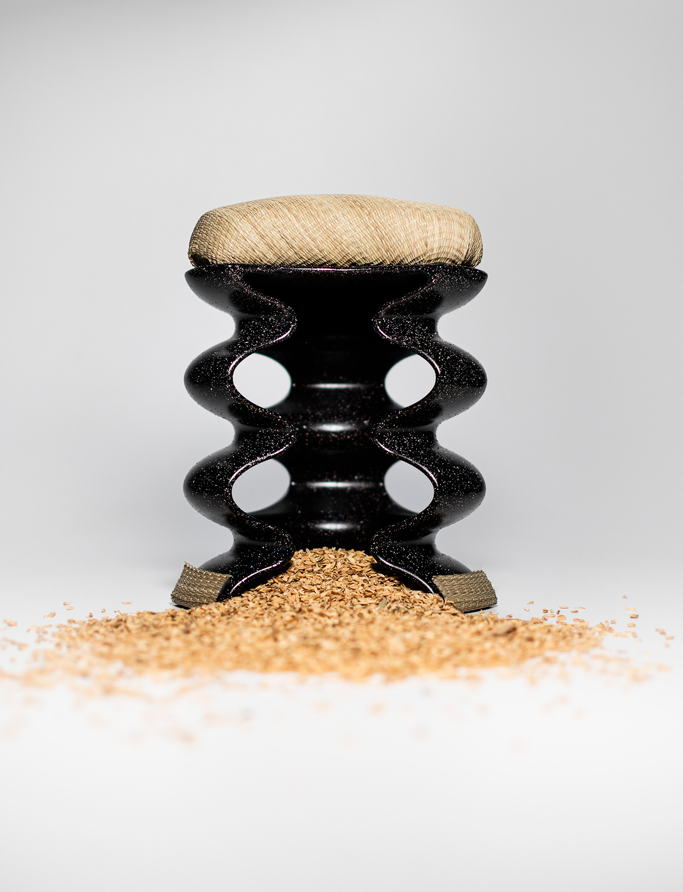 chair，furniture，originality，RICE HUSK STOOL，