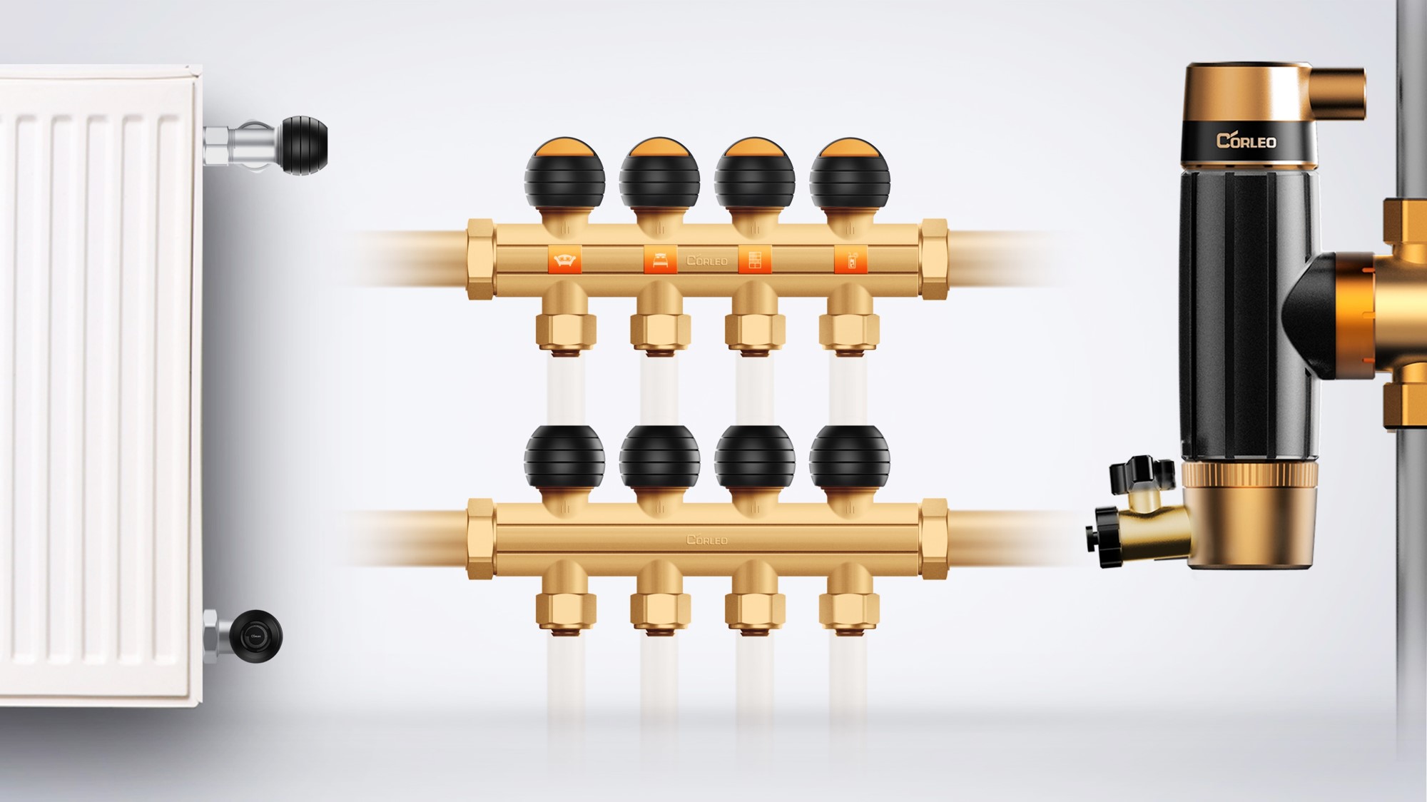 Dirt remover，HVAC controller，Control valve，Water separator，