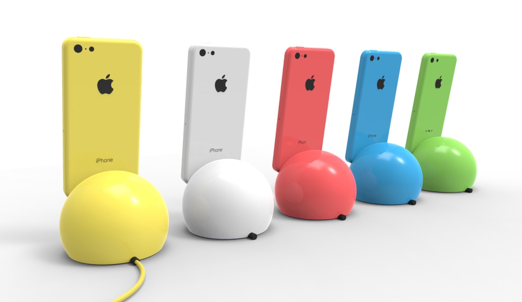 iPhone 5C，Docking station，Digital，product design，industrial design，