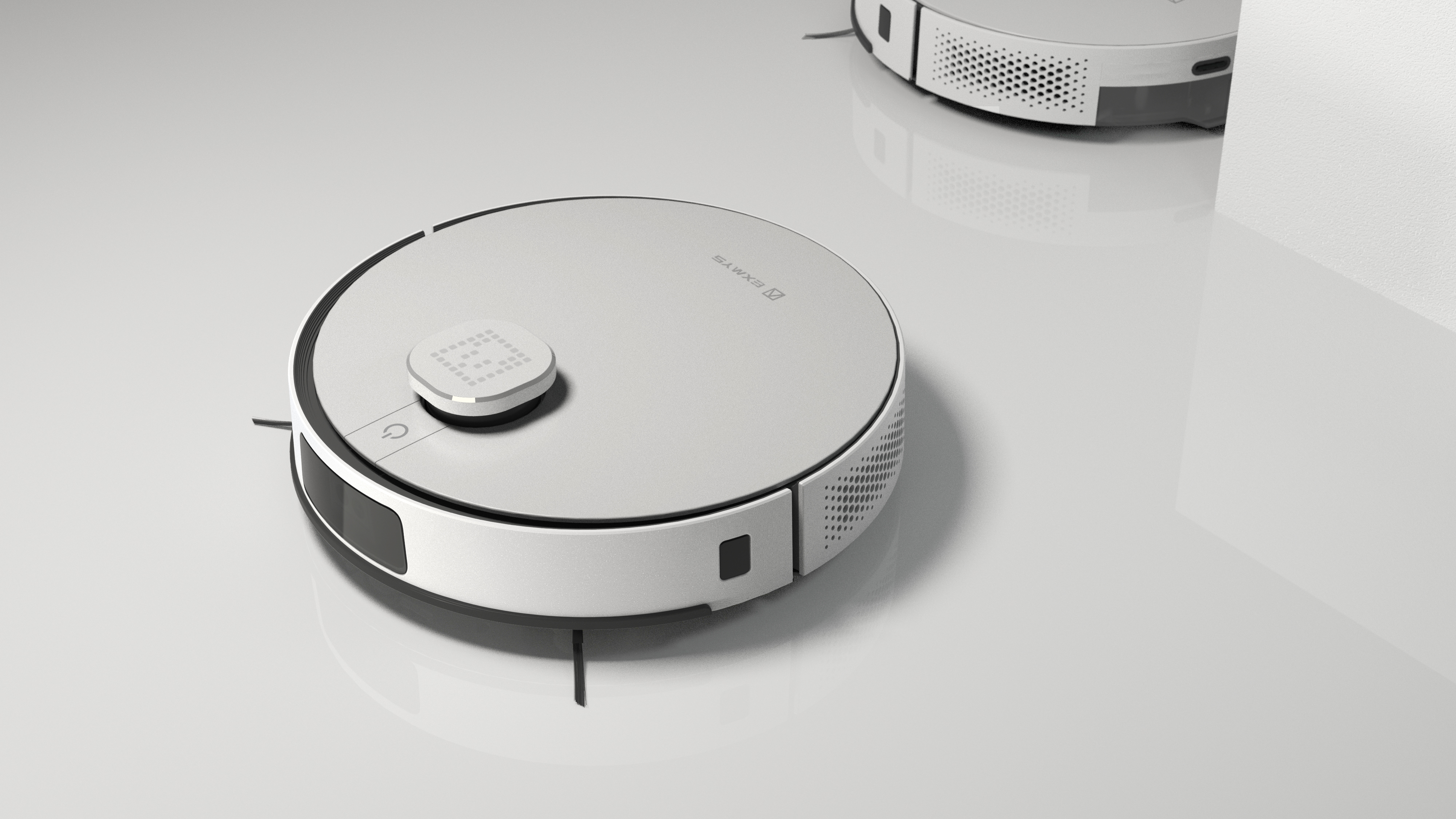 household electrical appliances，Sweeping robot，New moon，Minimalist，