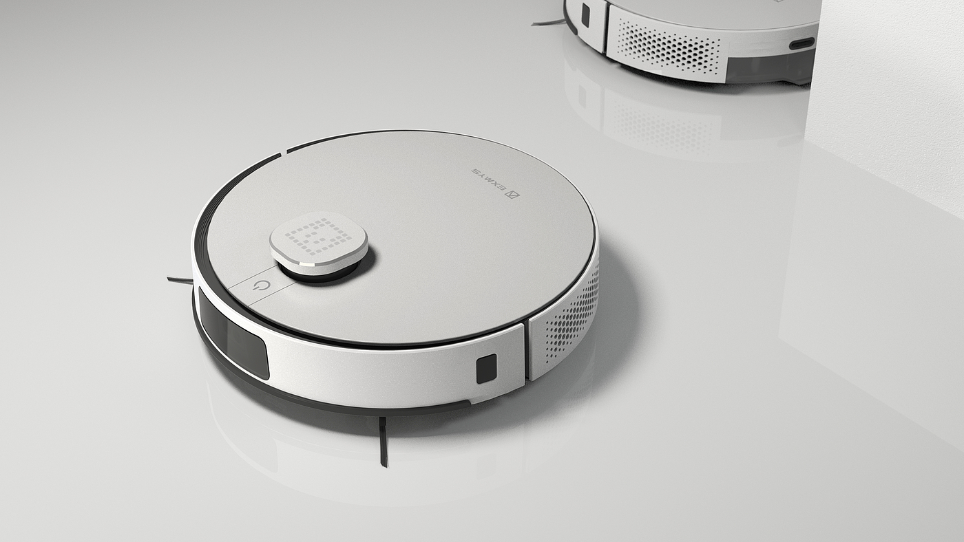 household electrical appliances，Sweeping robot，New moon，Minimalist，
