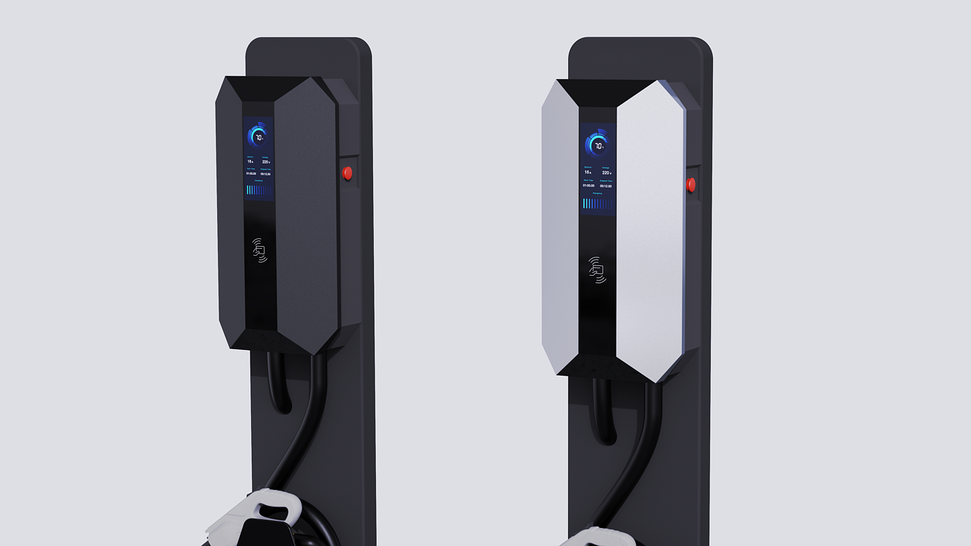 Charging pile，intelligence，automobile，new energy，Wall mounted，Innovative intelligence，Appearance design，vehicle，