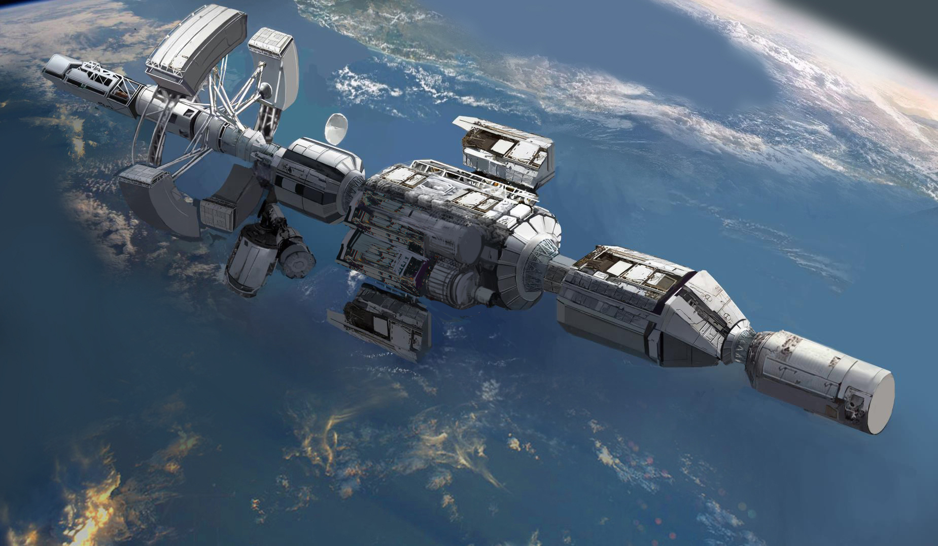 Satellite concept，Communication equipment，Design，