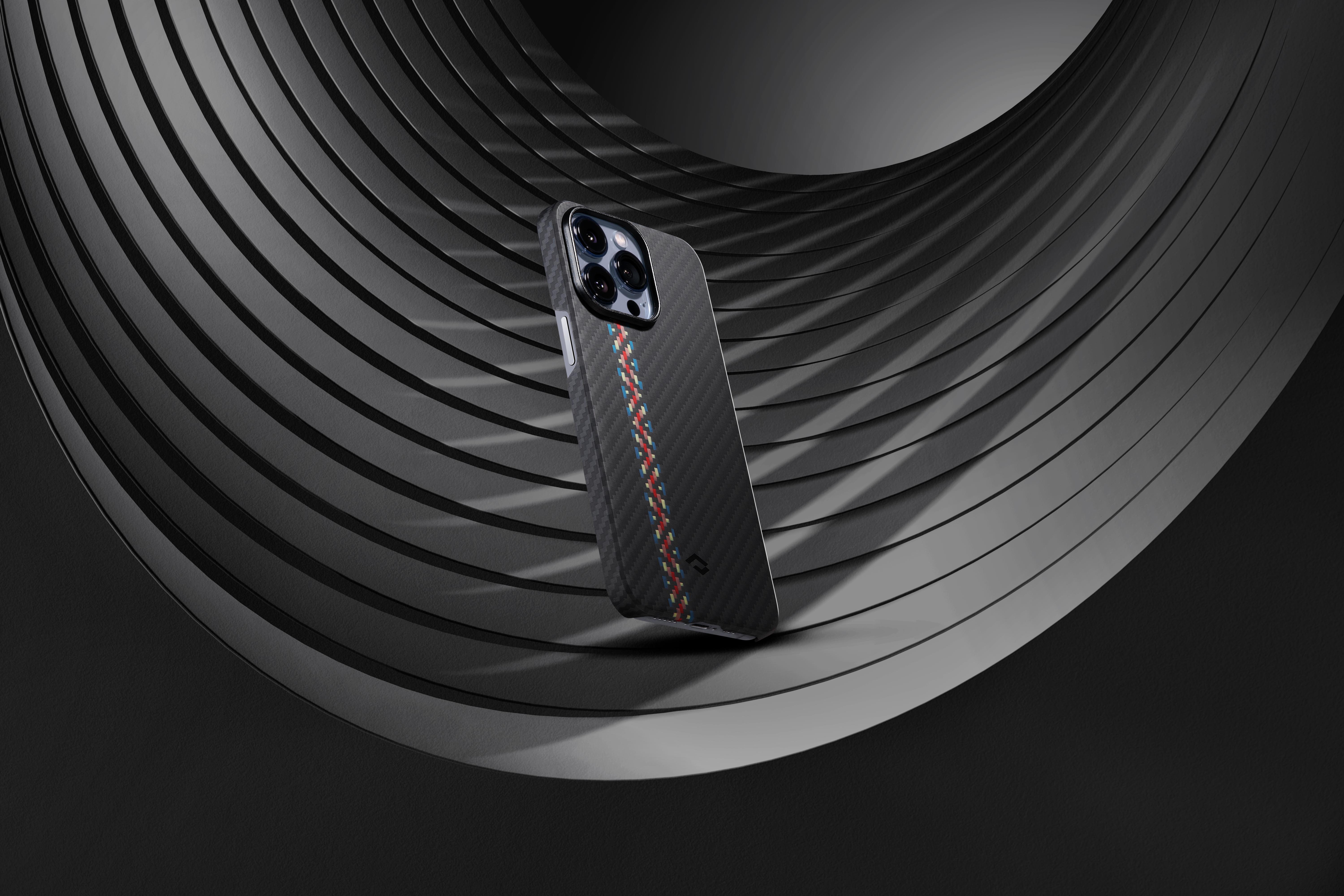 Pitaka，PITAKA phone case，Kevlar phone case，Carbon fiber mobile phone case，Floating fabric series，Kevlar Woven，product design，13 phone case，