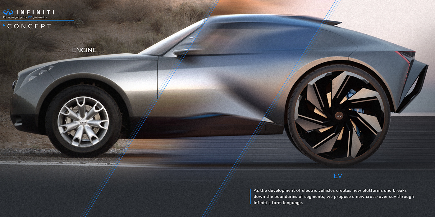 INFINITI VEVEL，automobile，vehicle，Hand drawn，