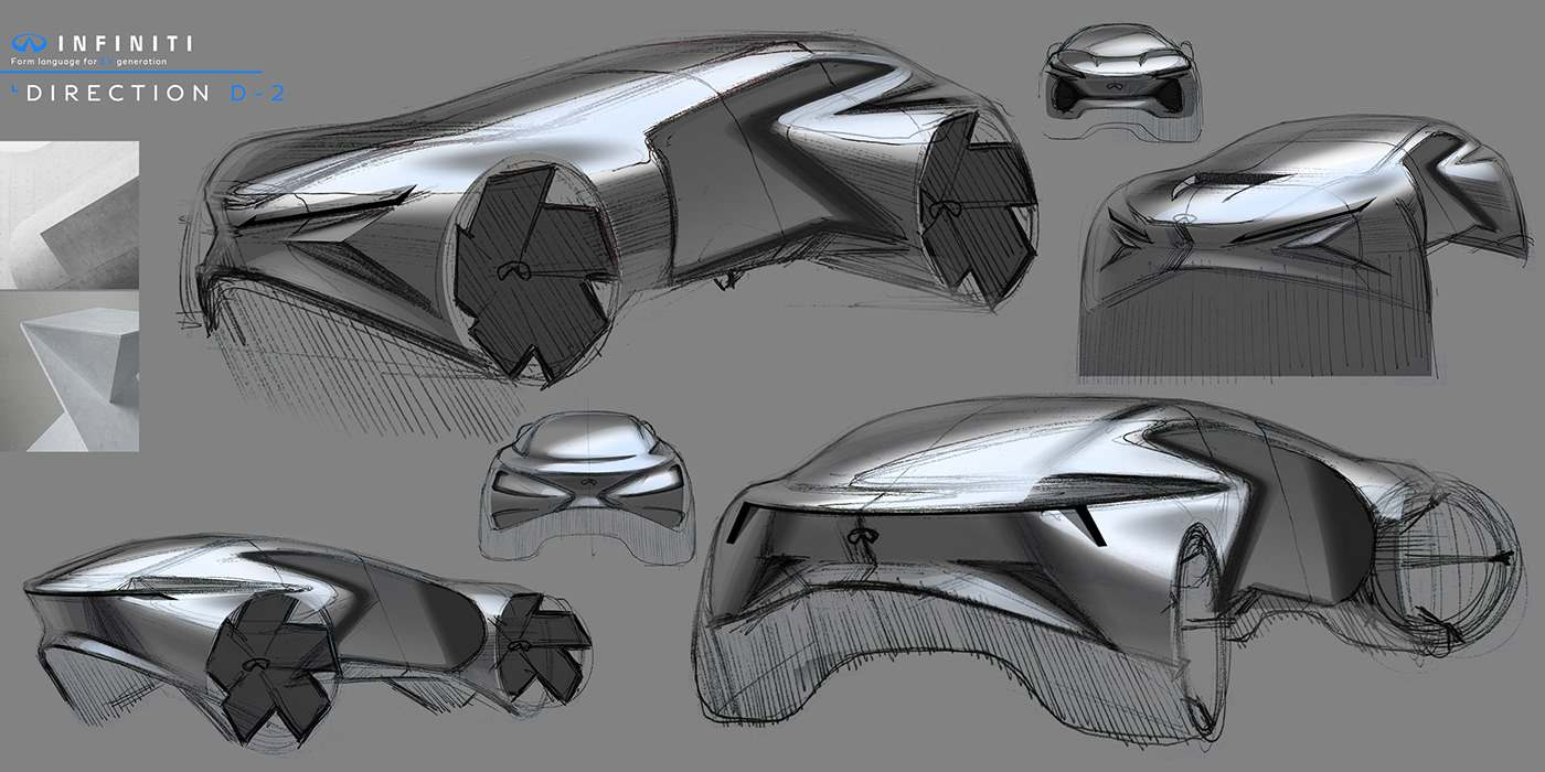 INFINITI VEVEL，automobile，vehicle，Hand drawn，