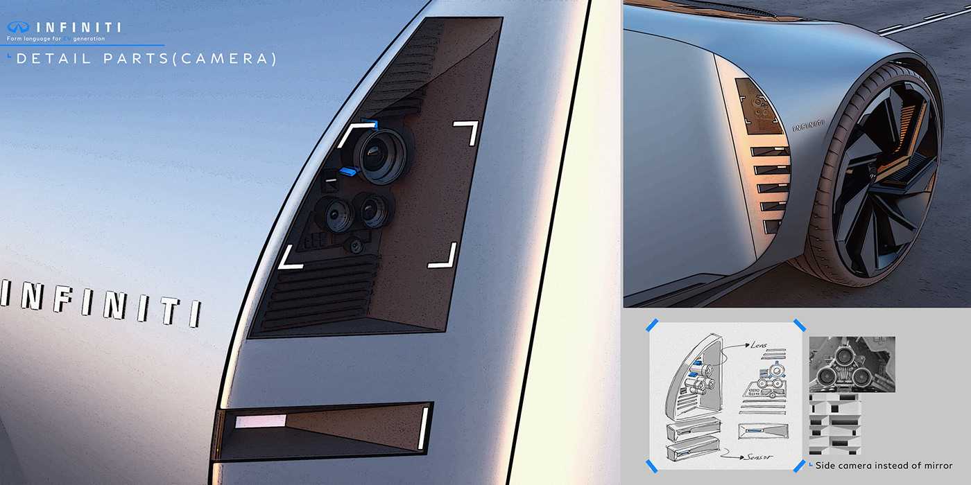 INFINITI VEVEL，automobile，vehicle，Hand drawn，