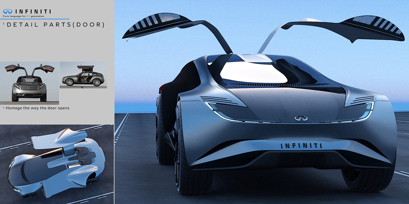 INFINITI VEVEL，automobile，vehicle，Hand drawn，