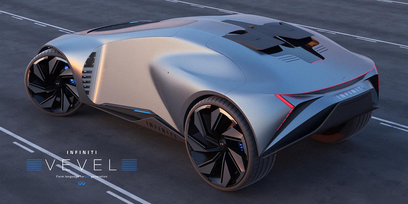 INFINITI VEVEL，automobile，vehicle，Hand drawn，