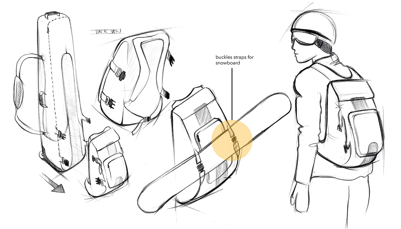 Reprint，skiing，outdoors，knapsack，