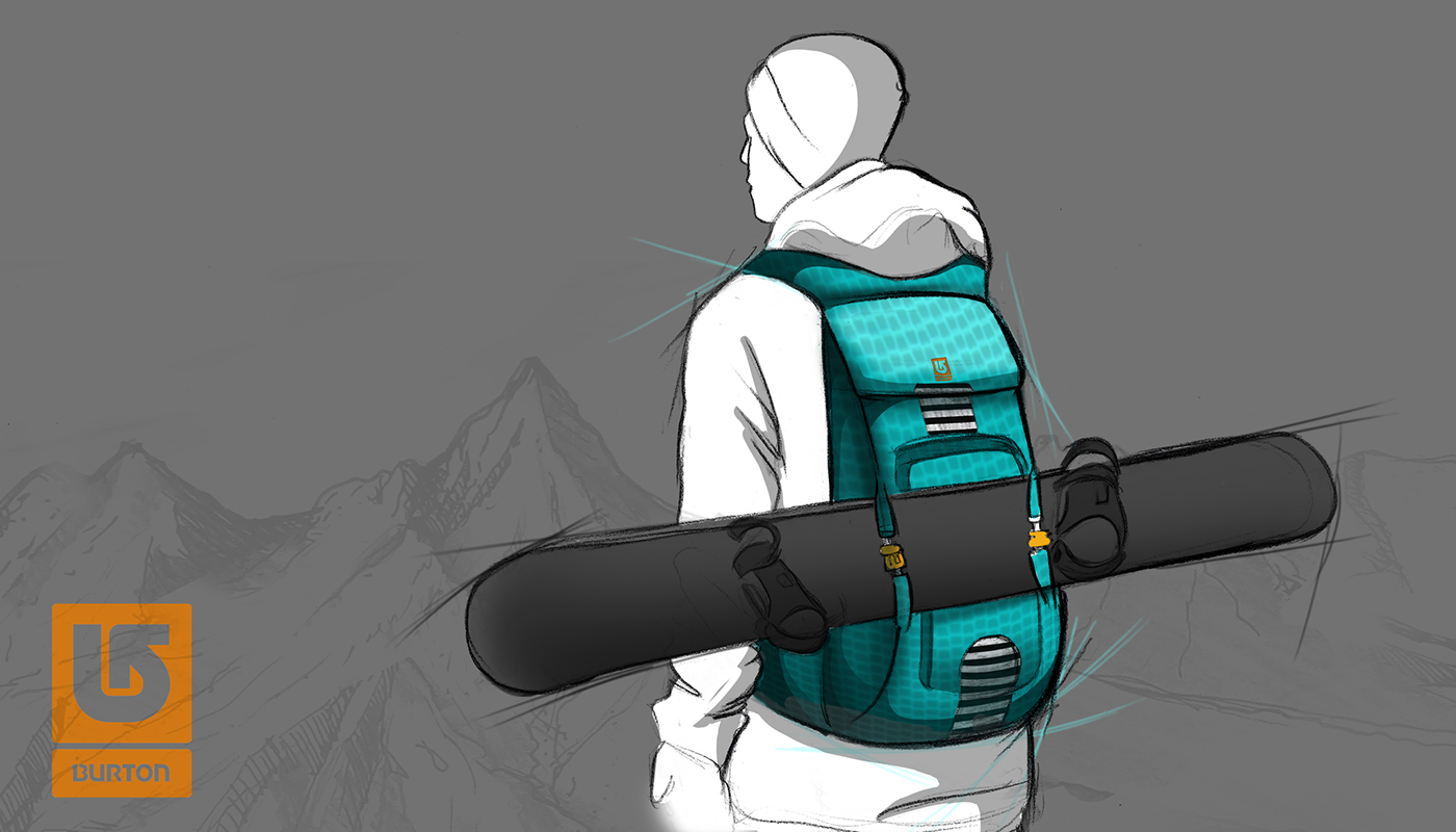 Reprint，skiing，outdoors，knapsack，