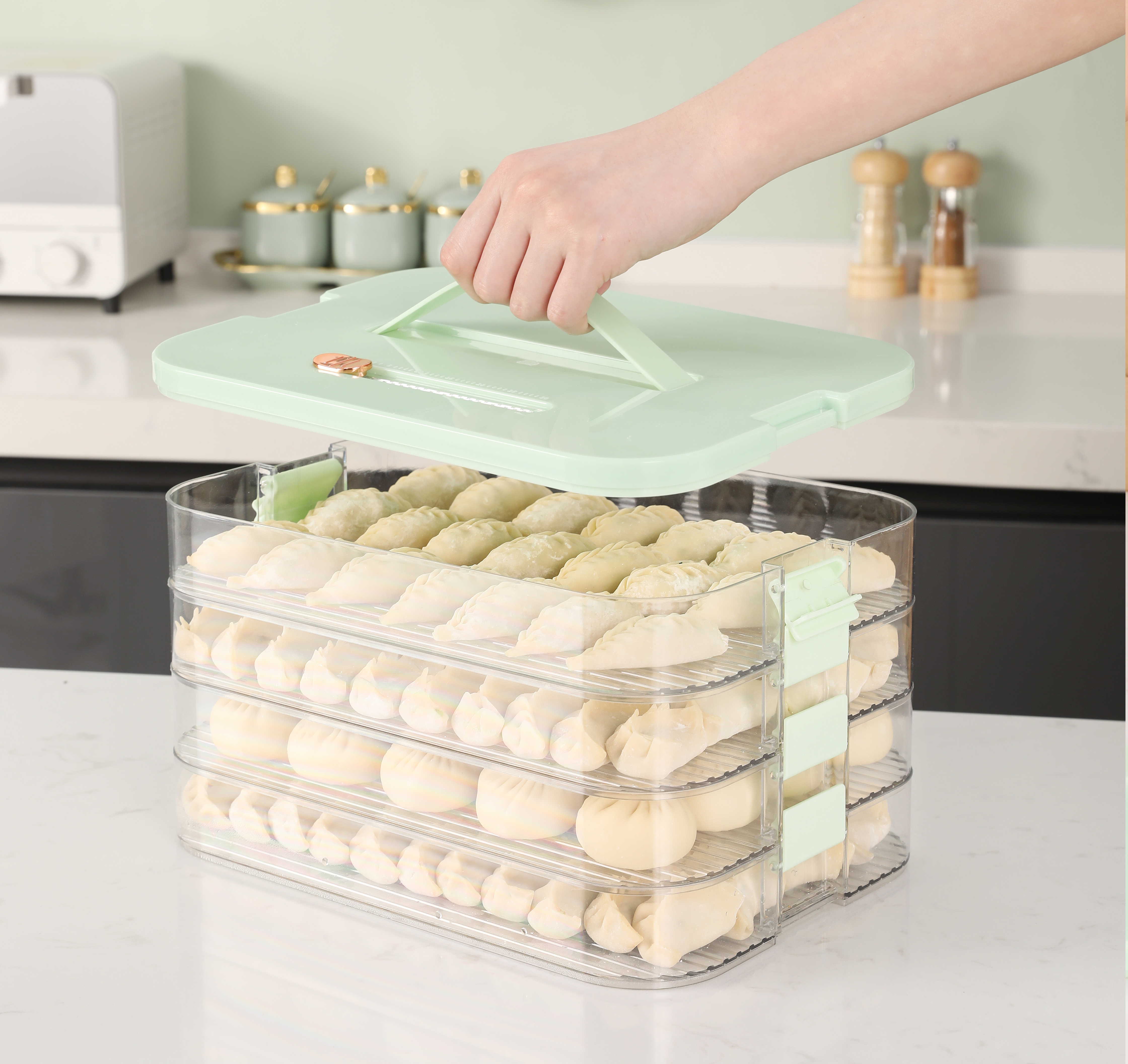 Multifunctional dumpling box，