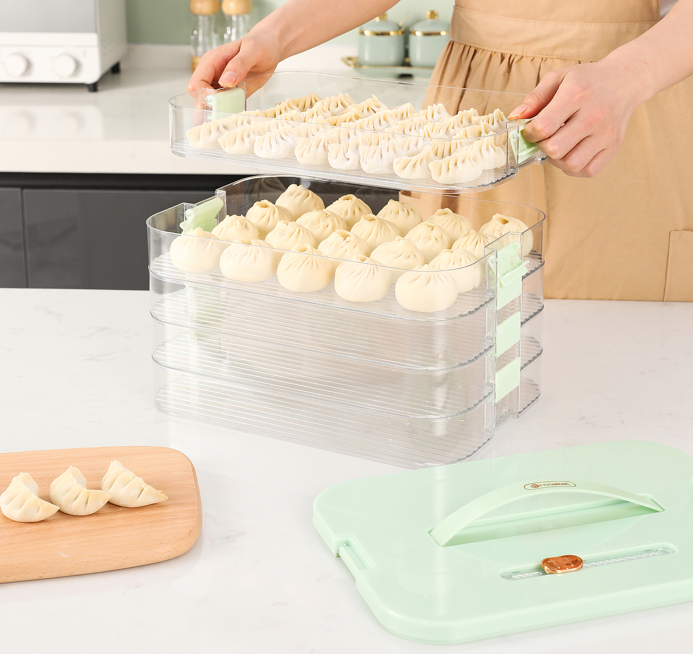 Multifunctional dumpling box，