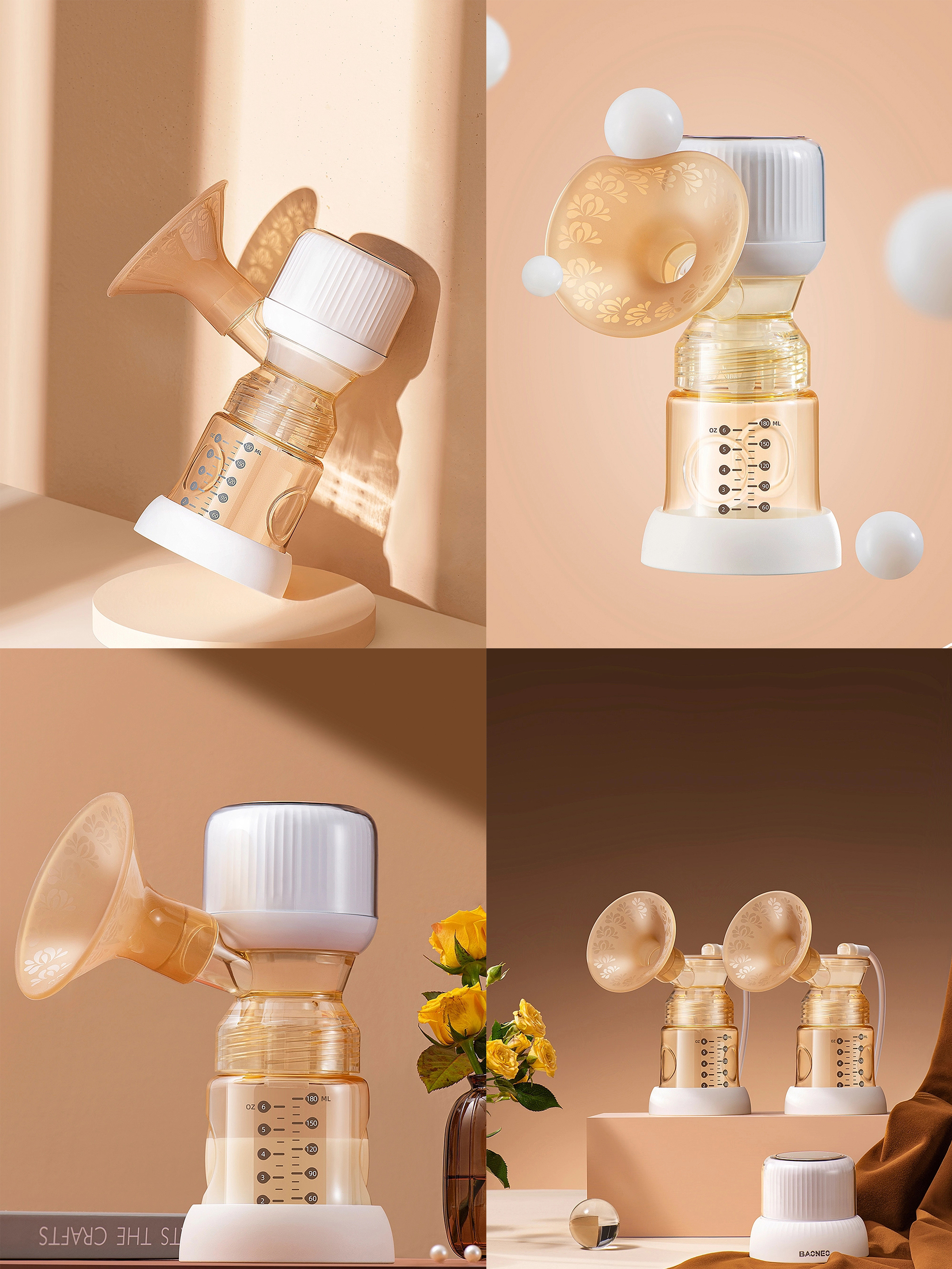 Mother and baby，Breast pump，