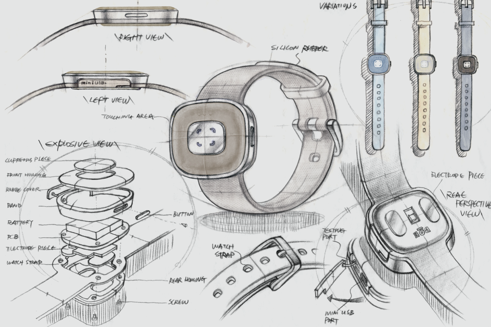 Family health，Wearable ，Color transmission，