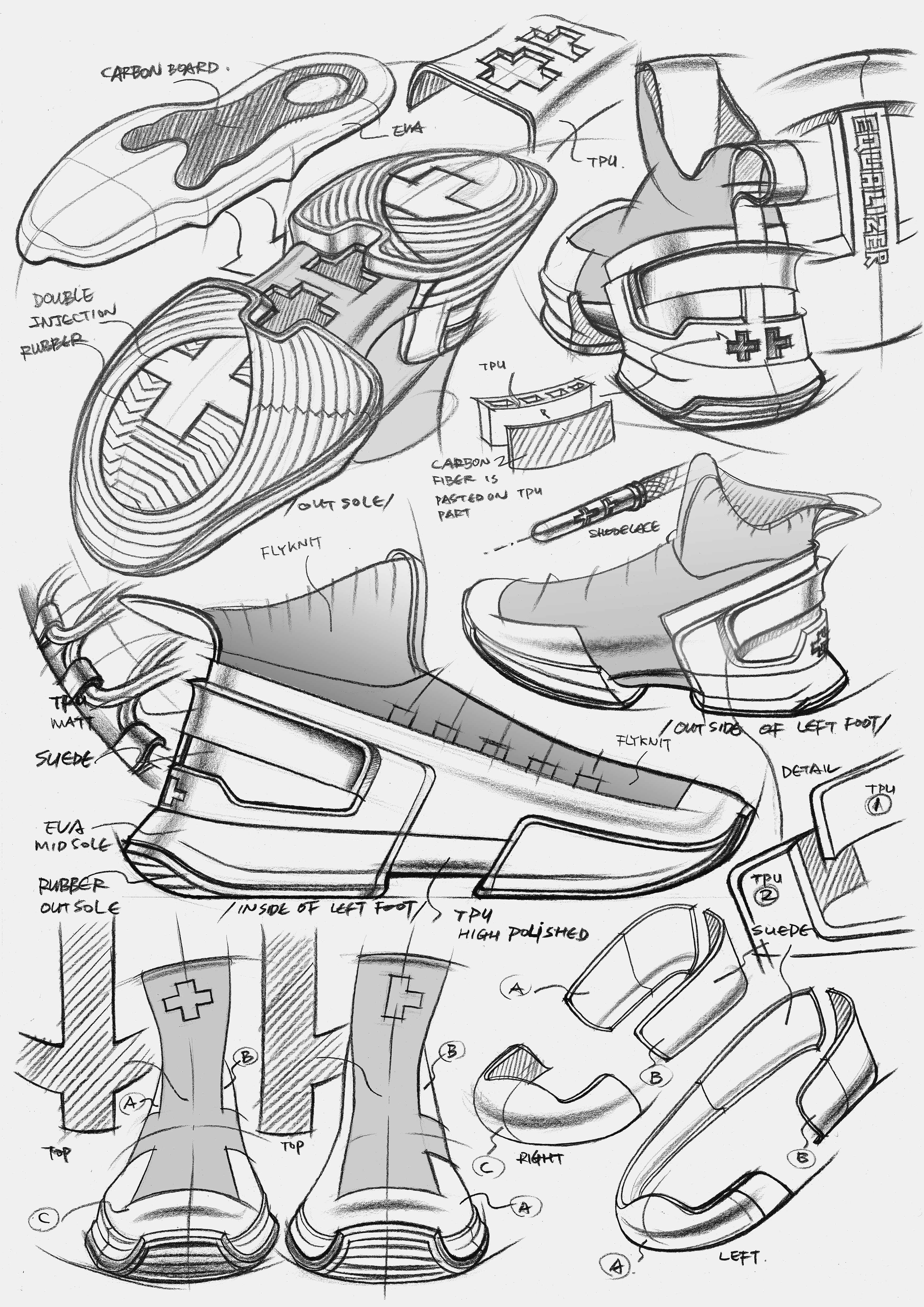 motion，Damp shoes，Wear and match，
