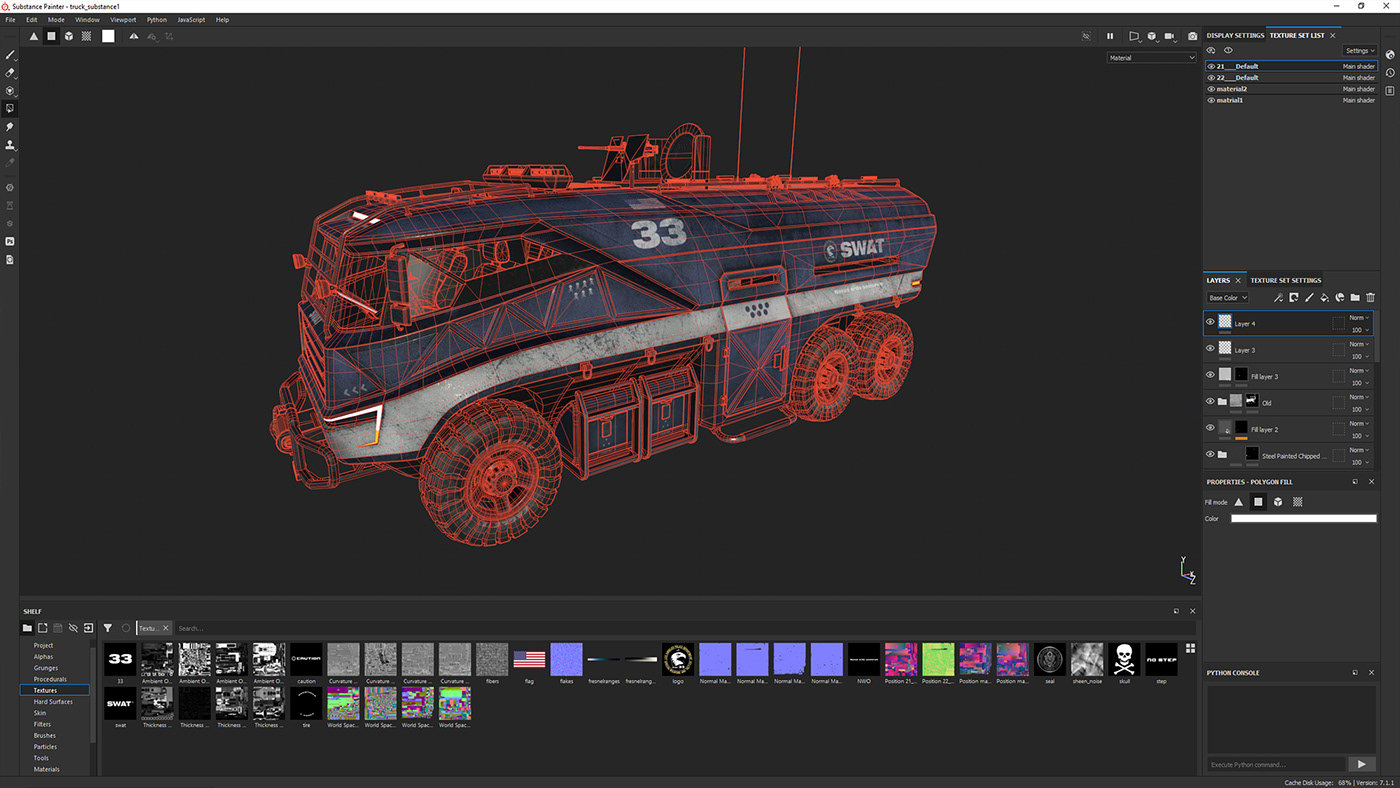 truck，armor，SWAT，industrial design，