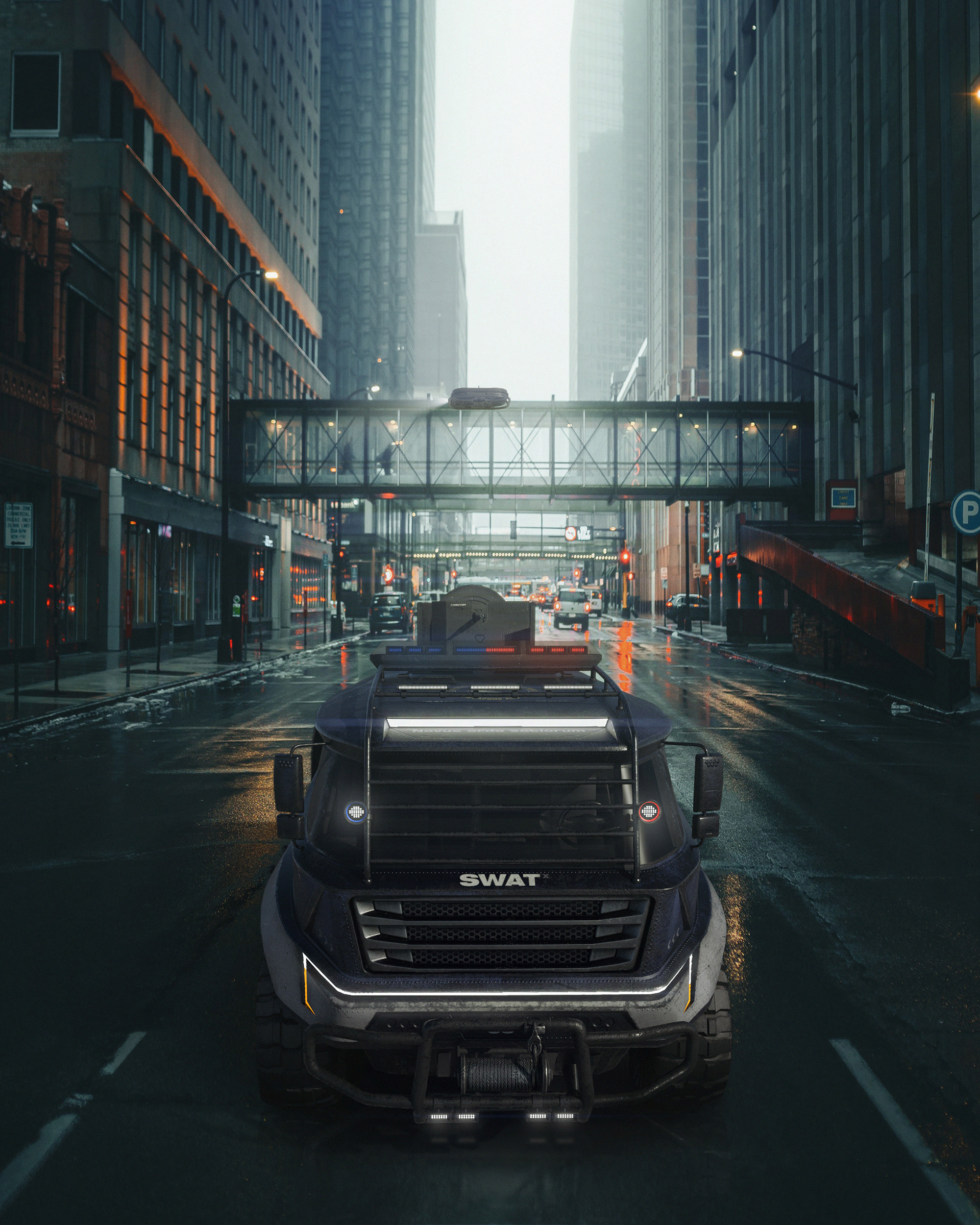 truck，armor，SWAT，industrial design，